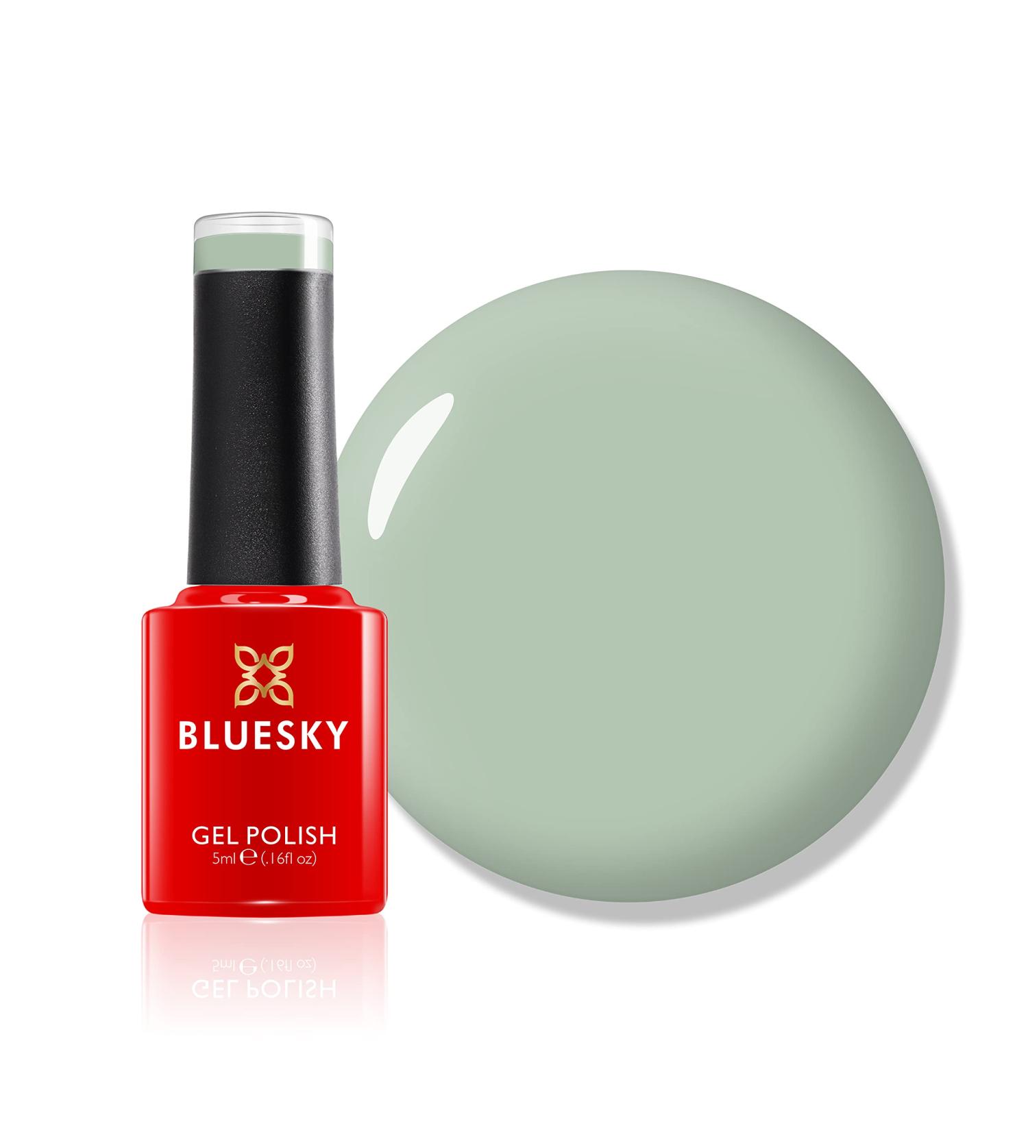 BLUESKY Gel Nail Polish Centre Stage Mini FW04 Grey Sage Green Long Lasting Chip Resistant 5 ml Requires Drying Under UV LED Lamp - Buy Online on GoSupps.com