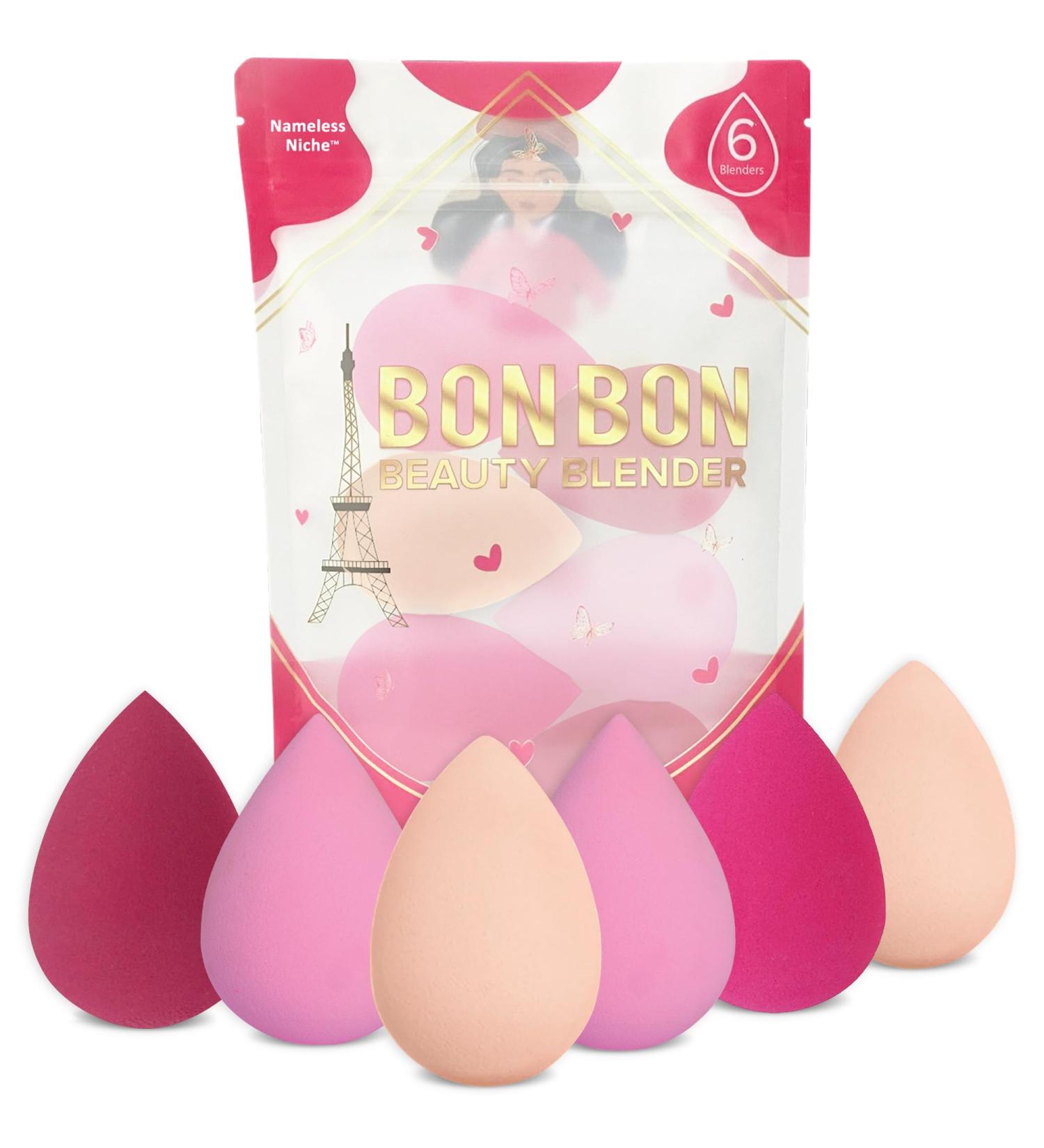 Buy Makeup Sponges Set of 6 - Latex-Free Blenders for Foundation Cream & Powder | Multicolored Beauty Sponges for Flawless Application - Buy Online on GoSupps.com