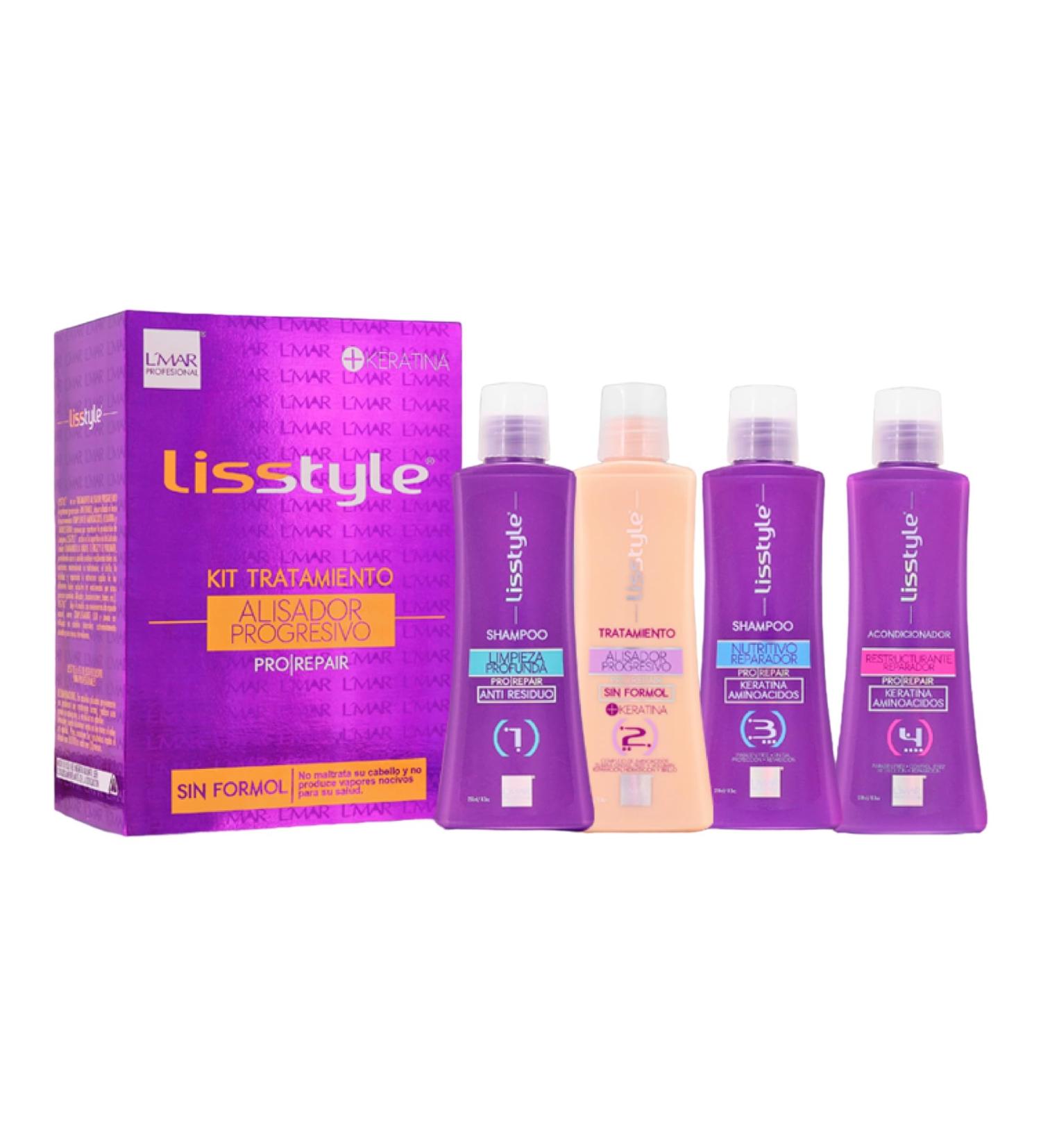 L Mar Lisstyle Progressive Straightening Treatment Blowout Kit - No Formol Carbocysteine No Smell No Itching | Permanent Straightening 250 ml - Buy Online on GoSupps.com