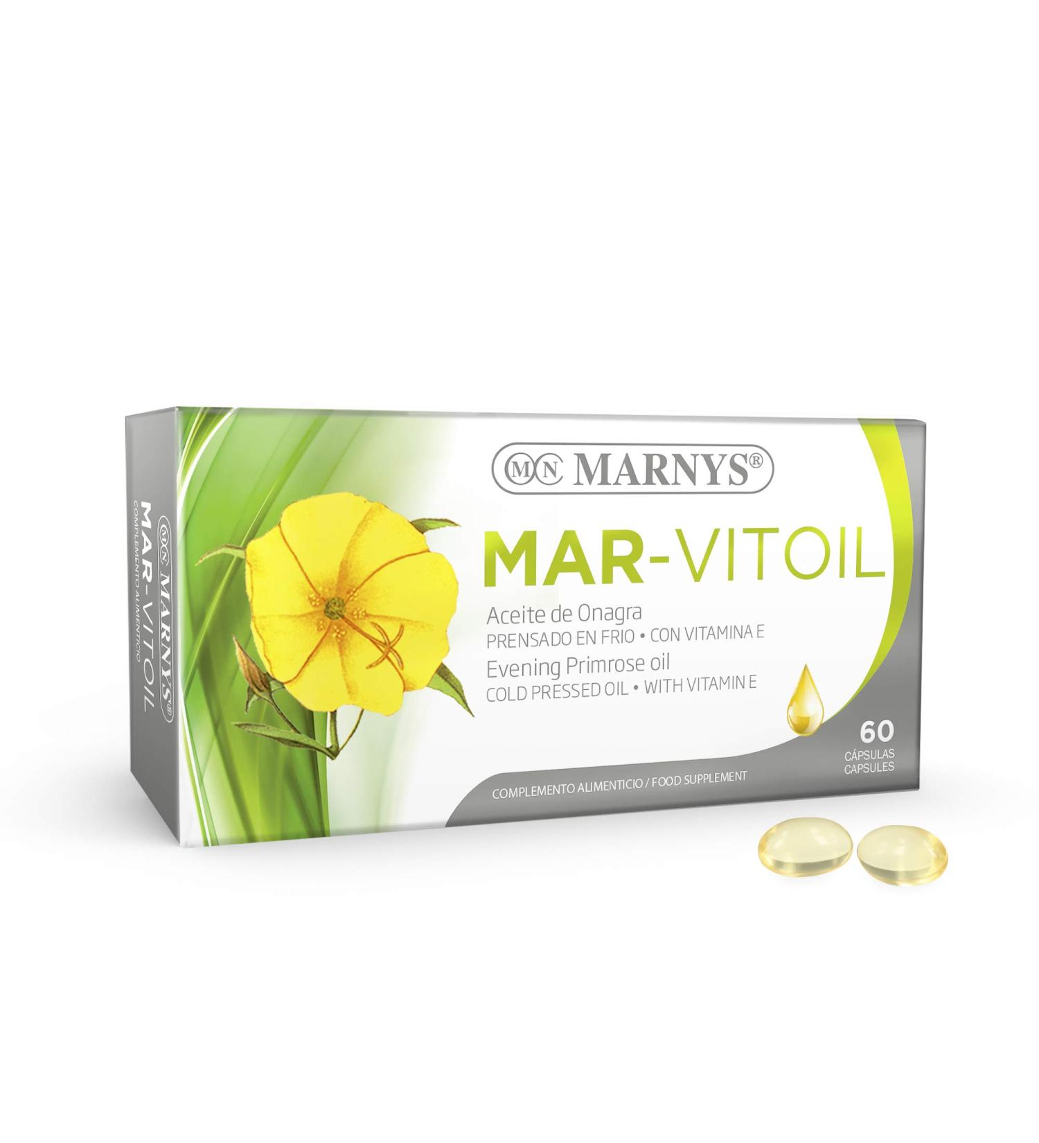  Marnys Marny's Evening Primrose Oil (Mar-Vitoil) 500mg 60 Perlas - Buy Online on GoSupps.com