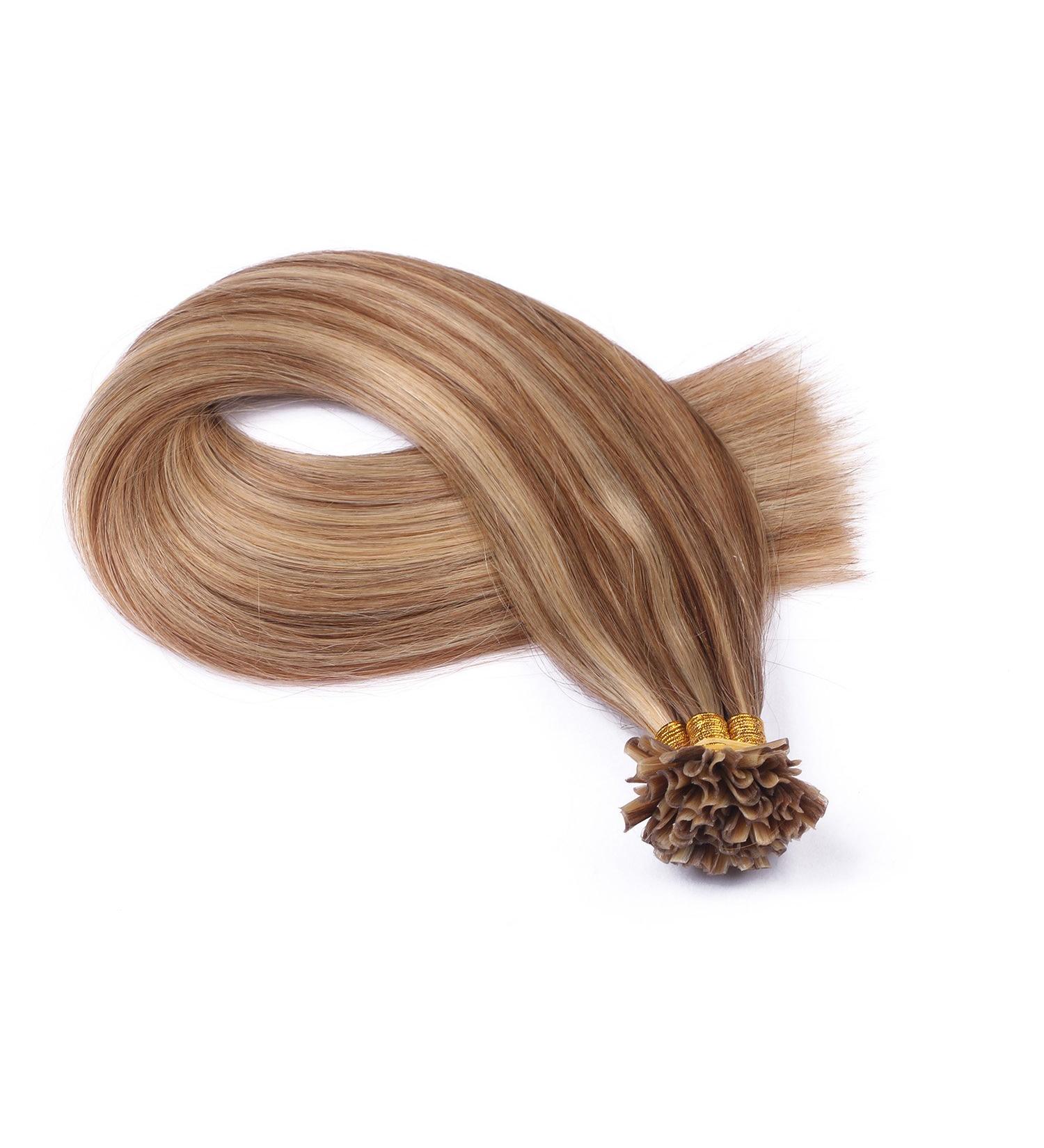 Premium Keratin Bonding Hair Extensions - #18/24 U-Tip 40cm 100 Strands 100% Remy Real Hair - Novon Hair Extension - Buy Online on GoSupps.com