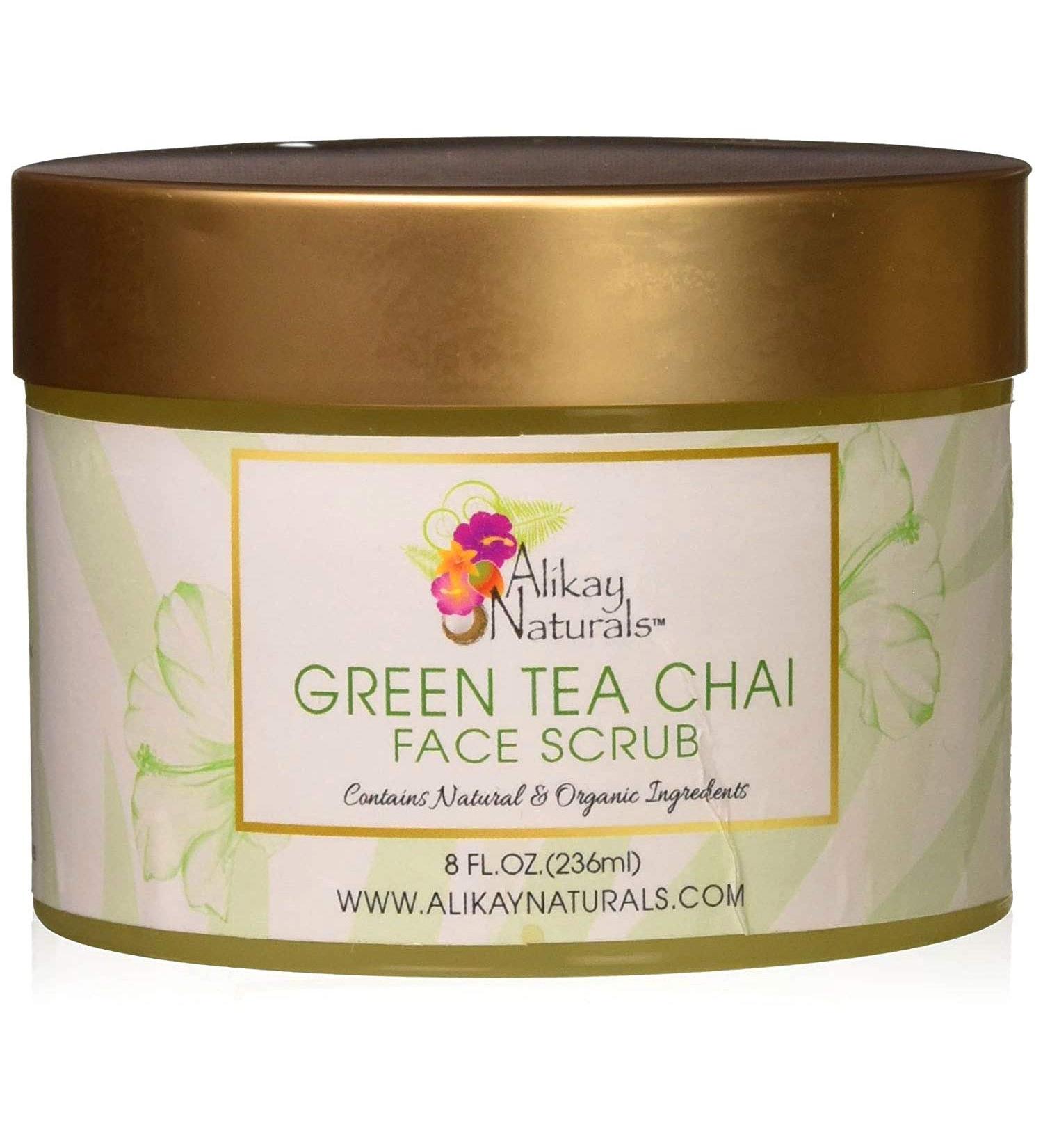 Alikay Naturals Green Tea Chai Face Scrub 8 Oz