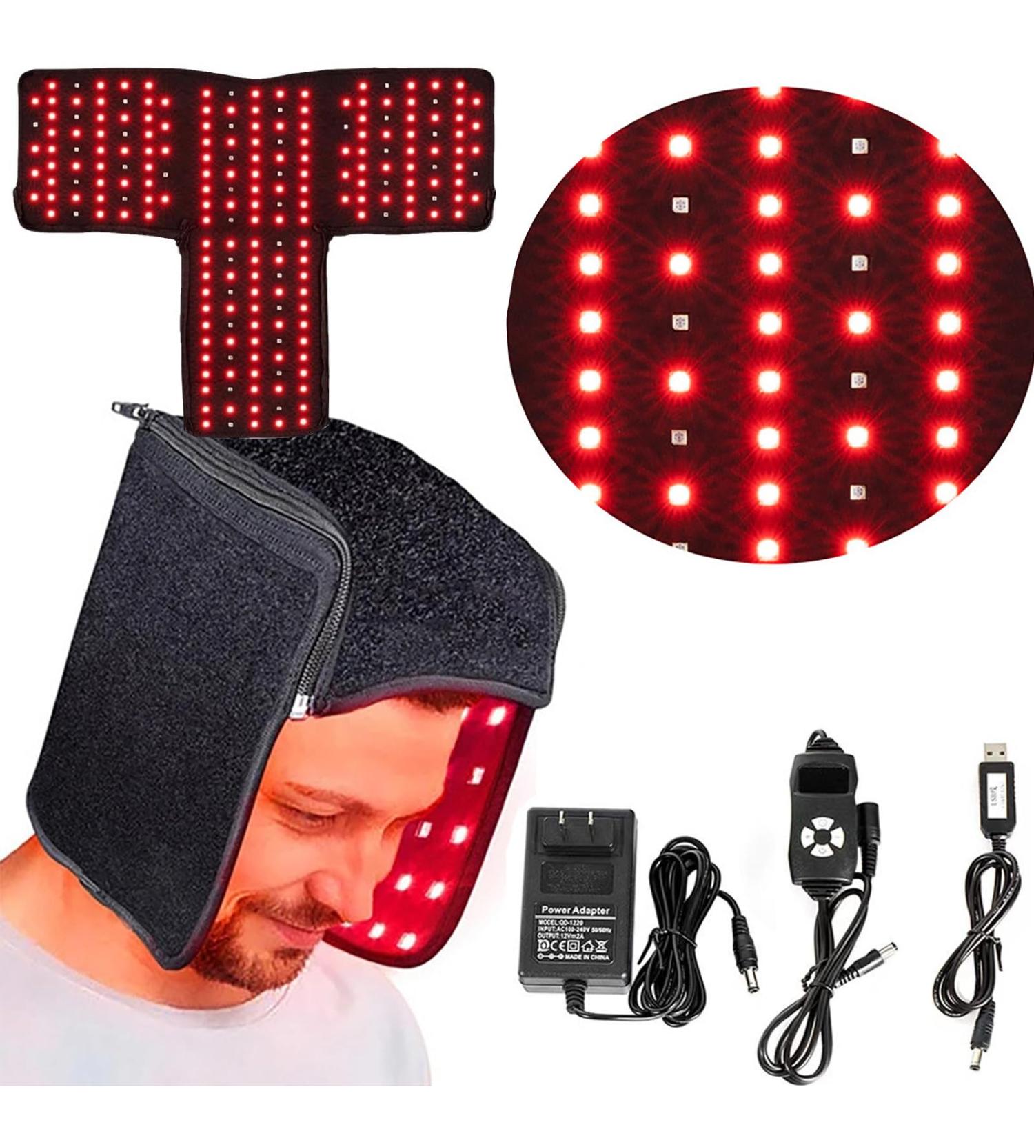 Bonnet De Croissance des Cheveux 215 LED (660+850nm) Bonnet De Th Rapie par Lumi Re Rouge pour La Croissance des Cheveux Engrenage/Synchronisation R Glable Pr Venir La Perte De Cheveux - Buy Online on GoSupps.com