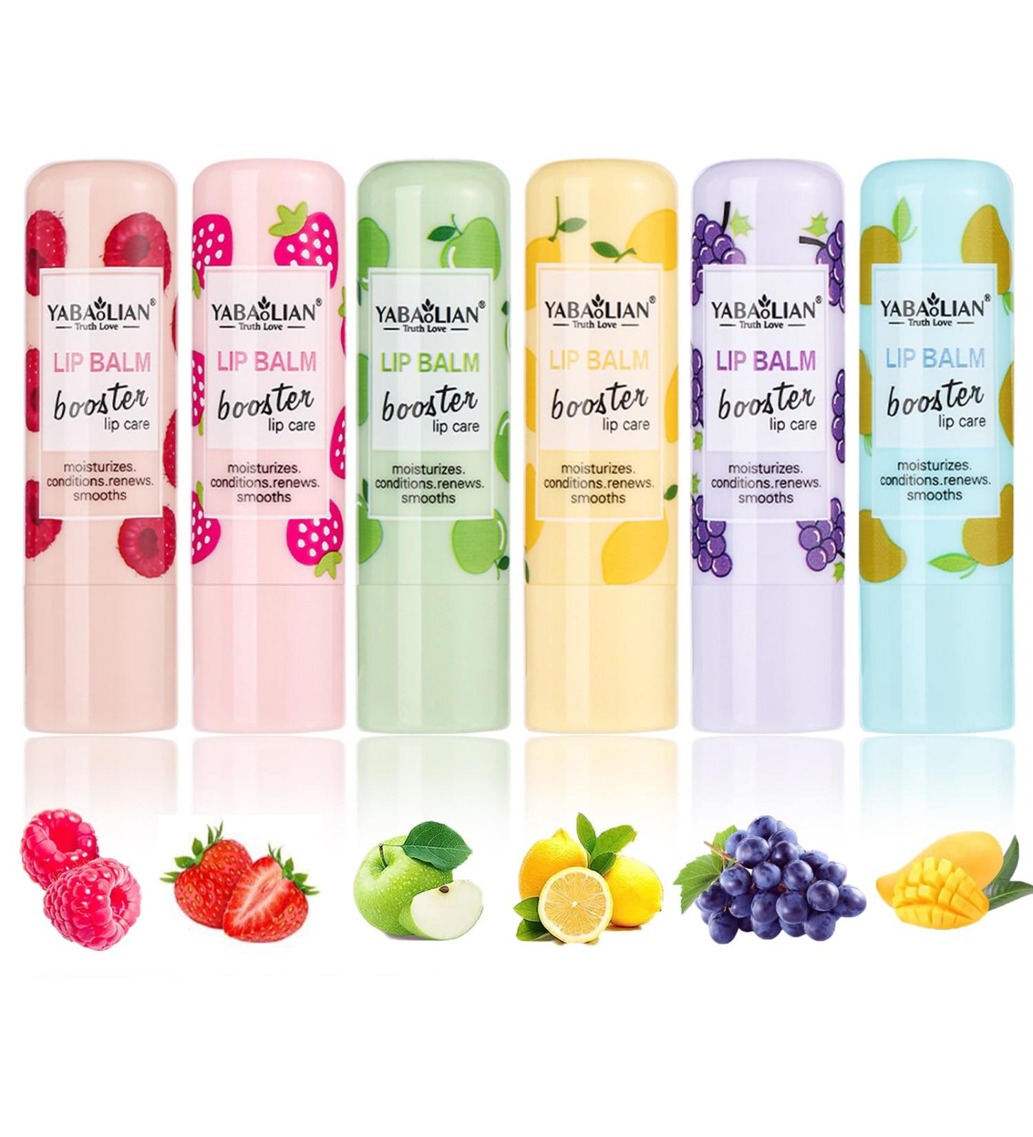 Wood collection Lip Balm Set 6 Pieces Tinted Lip Balm Long Lasting Moisturizing Lip Gloss Temperature Color Changing Fruit Flavored Lipstick 06 - Buy Online on GoSupps.com