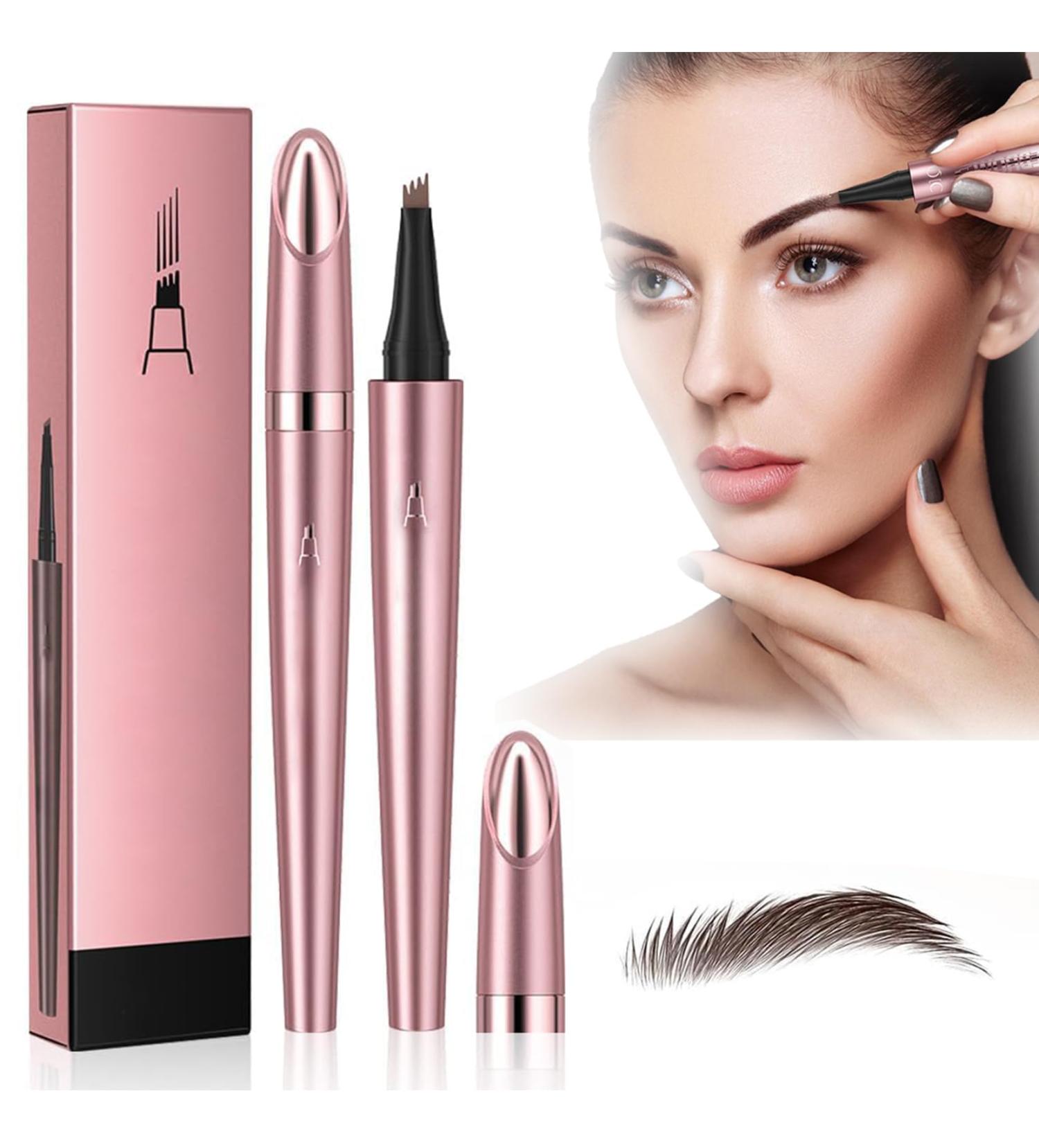  Orgrul Waterproof 3D Eyebrow Pencil with 4 Split Ends 2024 Eyebrow Pencil Waterproof Eyebrow Pencil Microblading Hair Drawing 2024 Eyebrow Pen (#02 Dark Coffee) - Buy Online on GoSupps.com