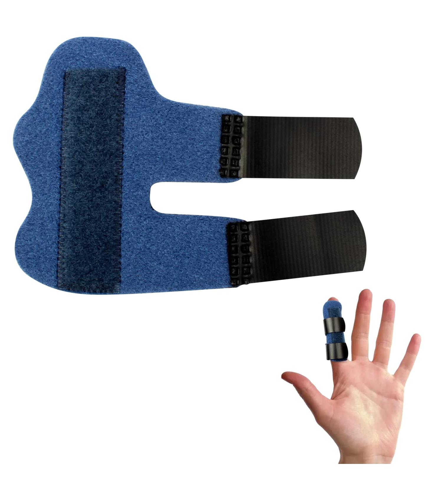 Jawflew Finger Splint Plus Sleeve - Trigger, Straightening, Pain Relief - Sky Blue - Buy Online on GoSupps.com