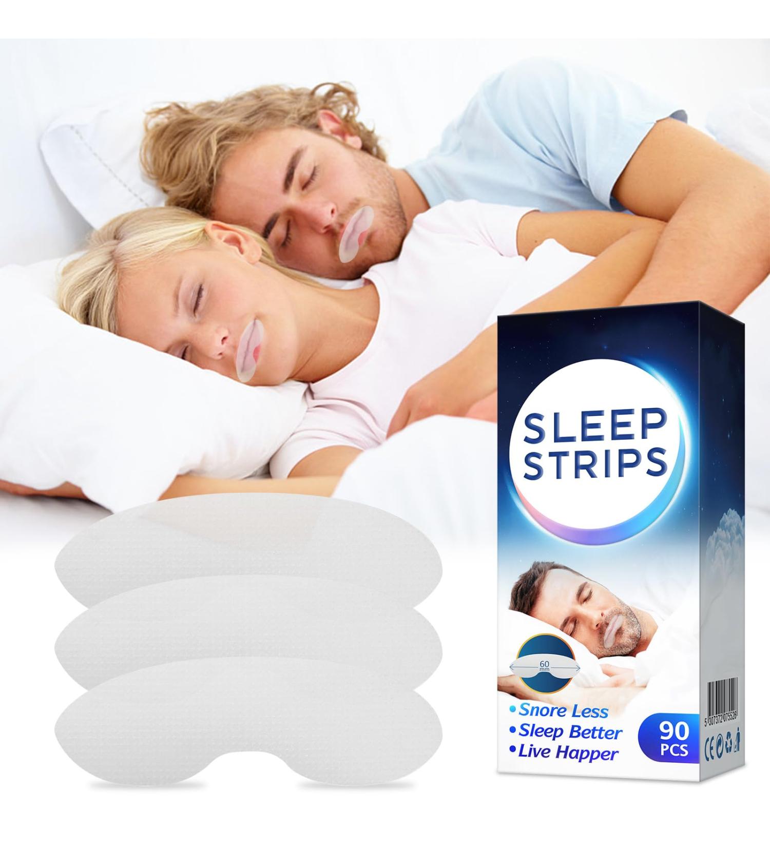 Gentle Sleep Strips: Mouth Tape for Snoring Relief and Improved Breathing Mode - Buy Online on GoSupps.com