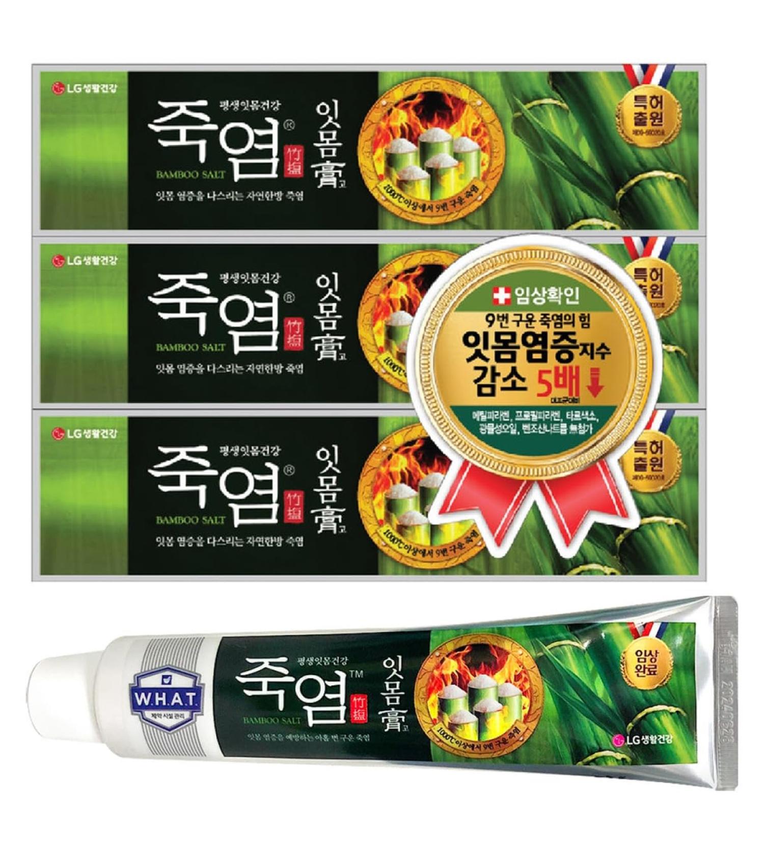 Korean Bamboo Salt Itmomgo Toothpaste 4.23 oz*3 | Jukyeom Dental Care for Fresh Breath - International Shipping Available - Buy Online on GoSupps.com