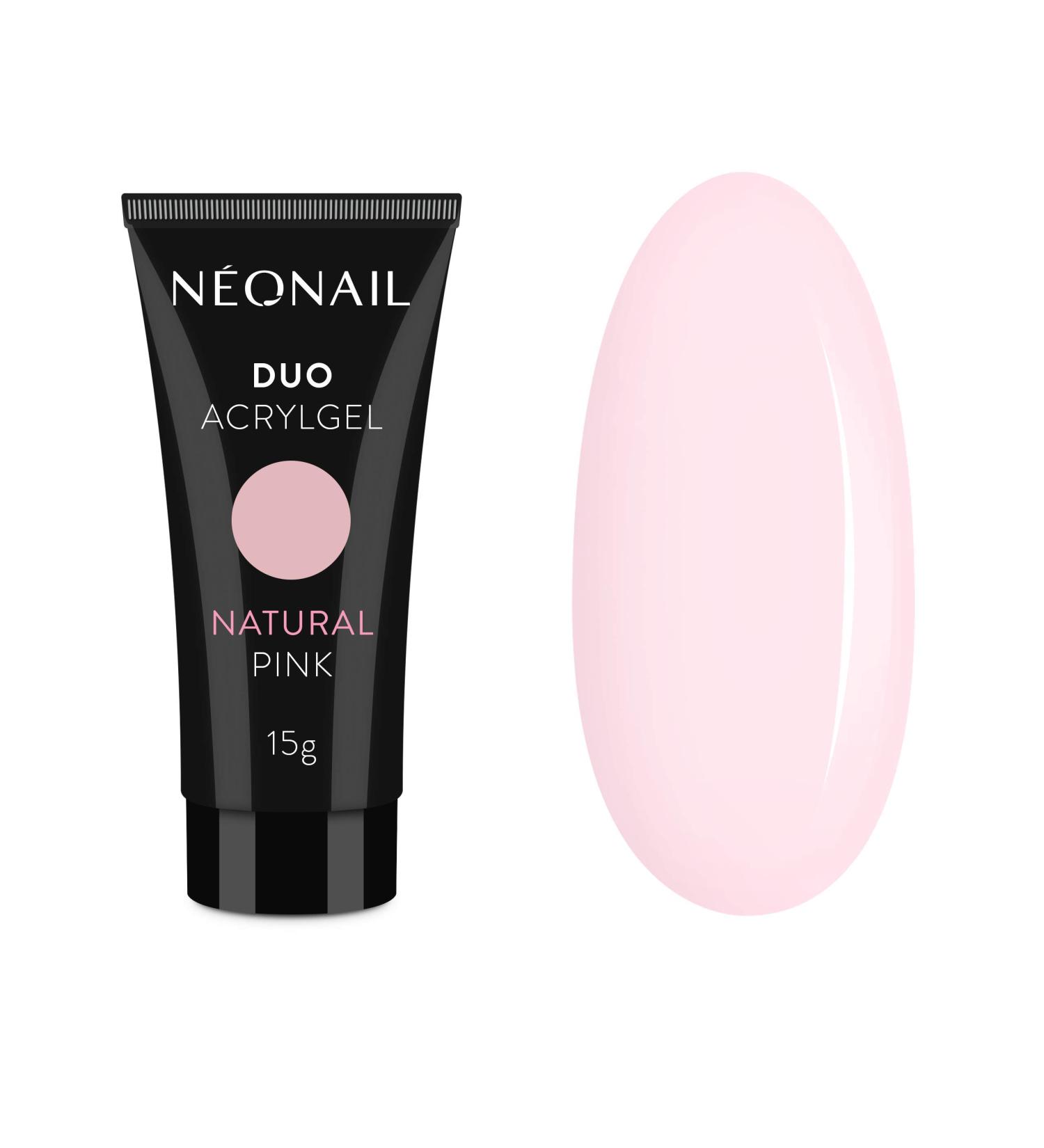 NeoNail Professional Duo Acrylic Gel 15g Nail Extension Artificial Nails Nail Modeling Building Gel Builder Gel (NATURAL PINK)