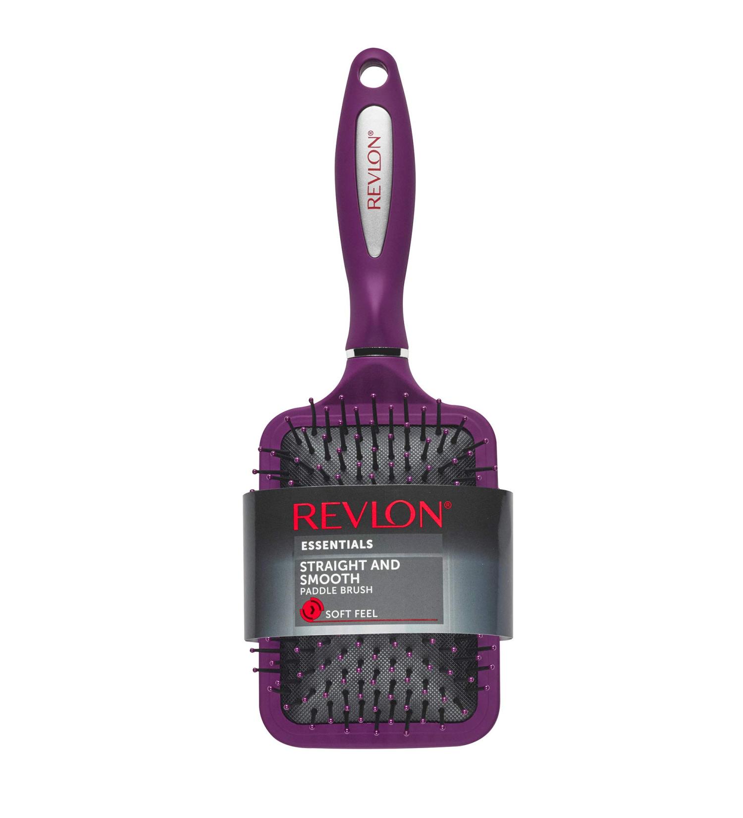 Revlon Straight & Smooth Berry Paddle Hair Brush - Get Frizz-Free, Sleek Hair - Buy Online on GoSupps.com