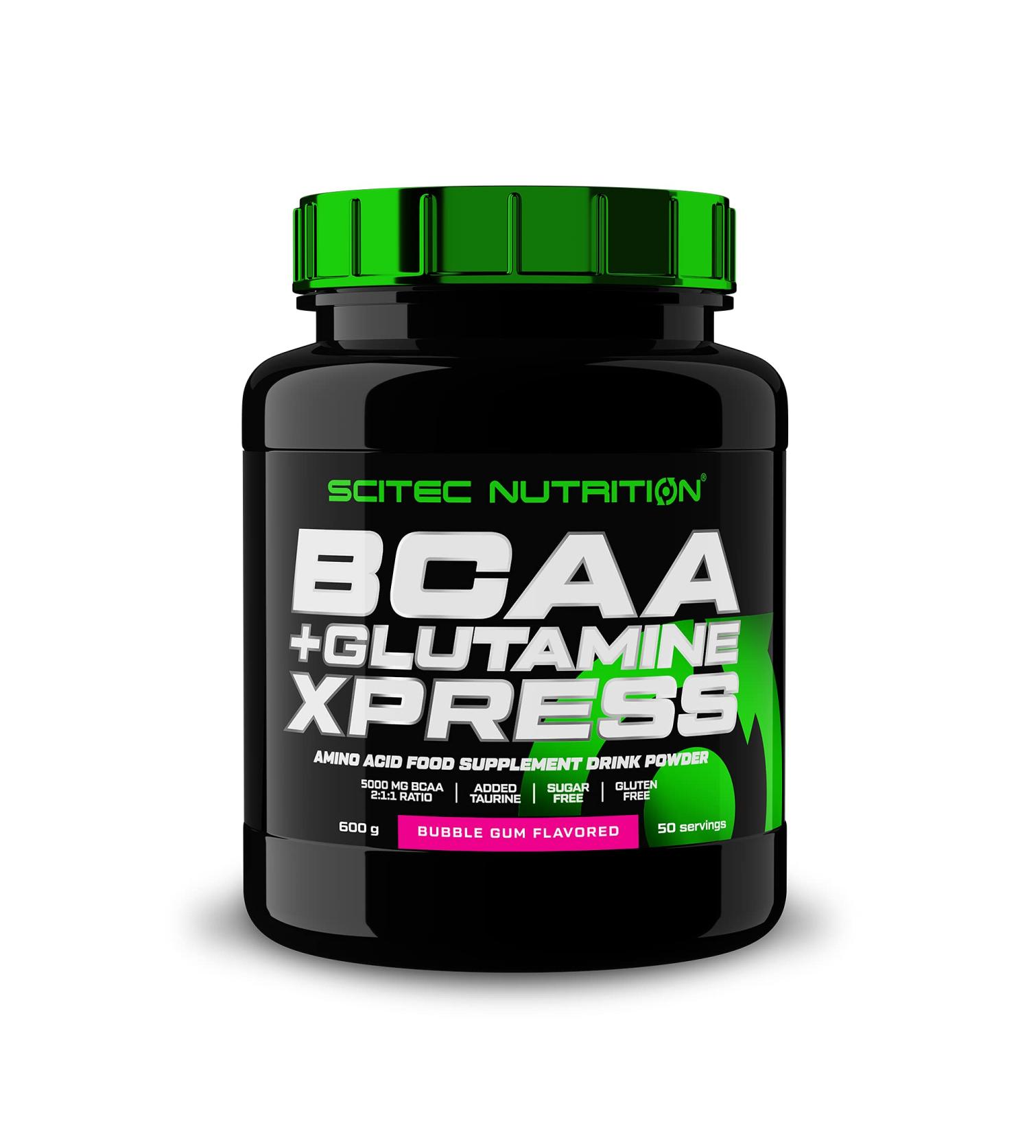 Scitec Nutrition BCAA + Glutamine Xpress Powder 600g Fruity Bubblegum - Pack of 1 - Buy Online on GoSupps.com