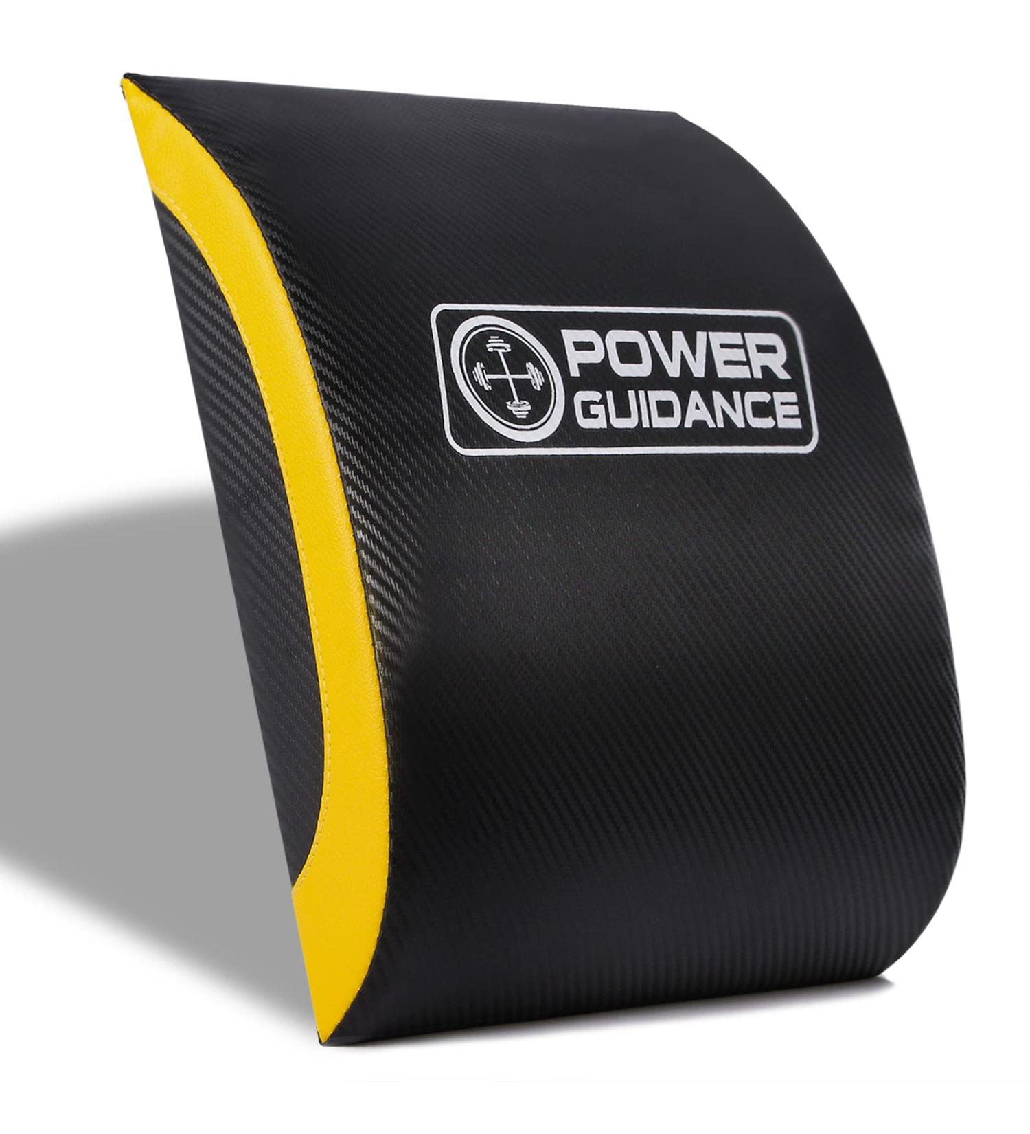 POWER GUIDANCE Ab Exercise Mat - Full Range of Motion Abdominal & Core Trainer - Sit Up Pad for Intense Ab Workouts - Black 14.2 x 11.8 - Buy Online on GoSupps.com