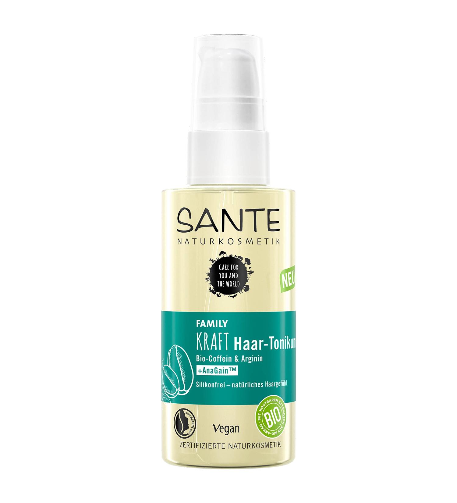 Sante Natural Cosmetics Hair Loss Spray - Organic Caffeine Scalp Treatment for Healthy Full Hair | 75ml Tonic - Buy Online on GoSupps.com