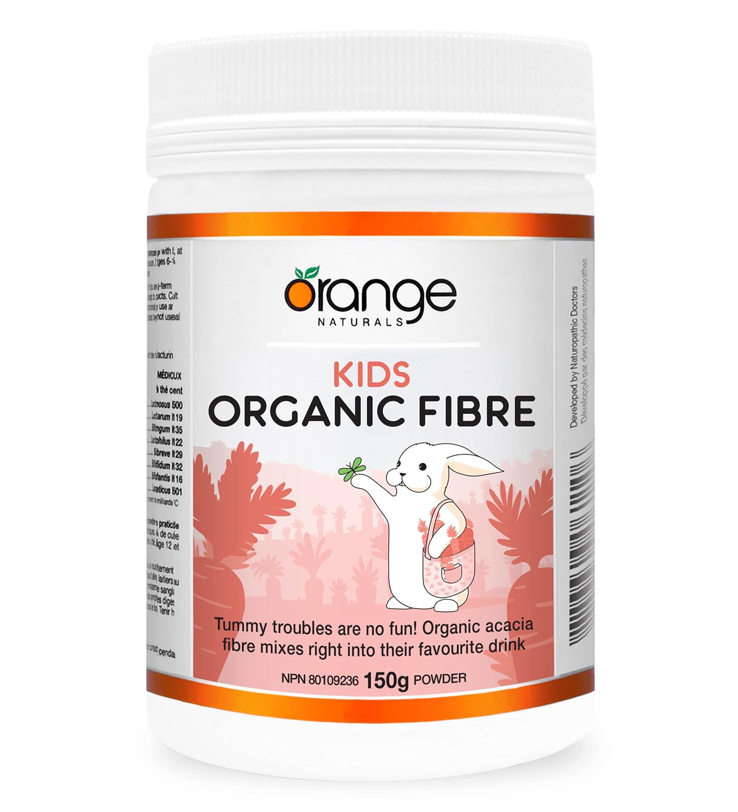 Orange Naturals - Kids Organic Fibre - 150g Powder - Supports Healthy Gut - Promotes Overall Health - Kids Friendly - Tasteless & Mixes Easily - Buy Online on GoSupps.com