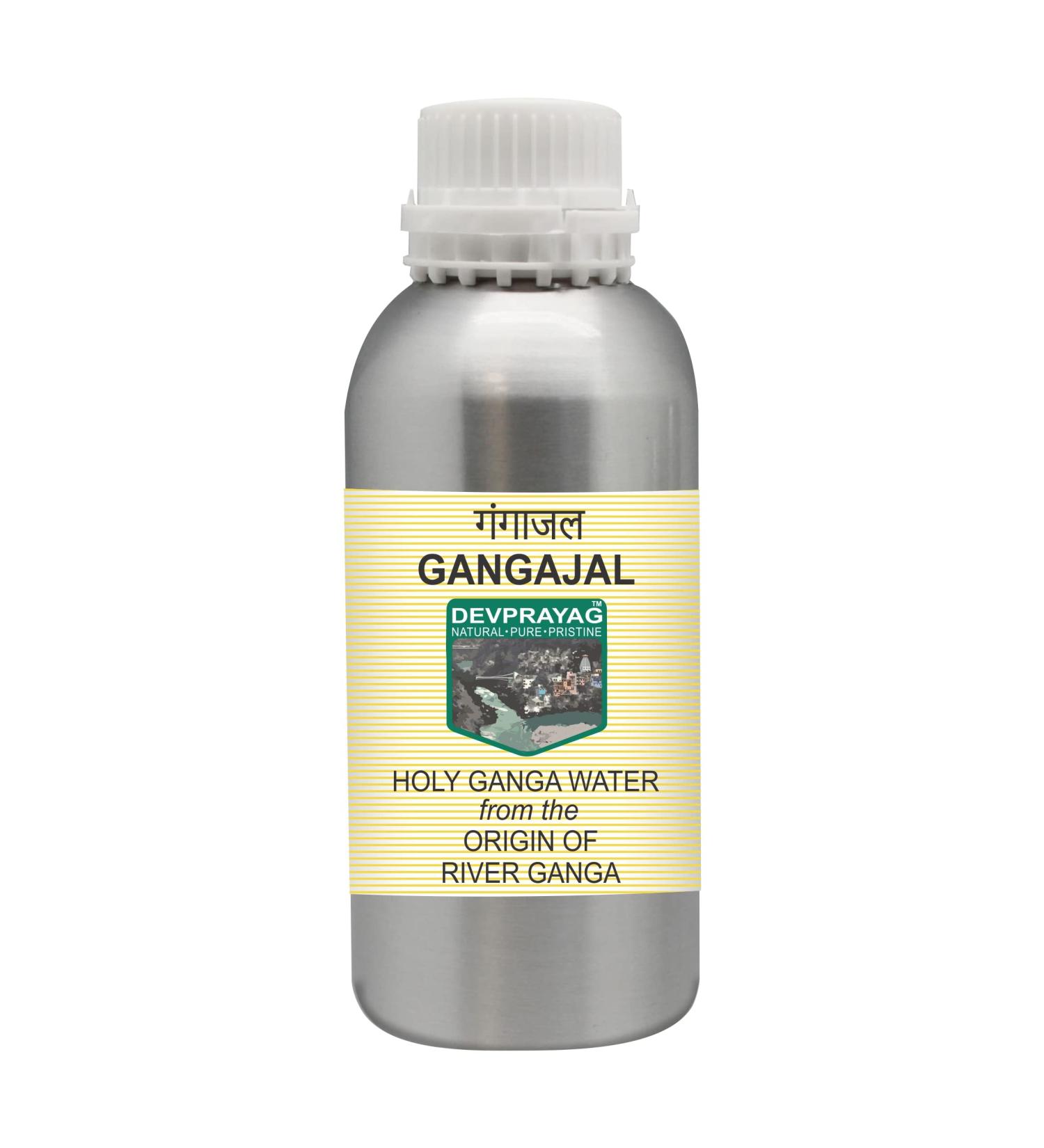 Devprayag Gangajal - Eau sacr e du Ganga de l'origine ou du d but de la rivi re Ganga au Devprayag - Flacon en aluminium - 300 ml - Buy Online on GoSupps.com