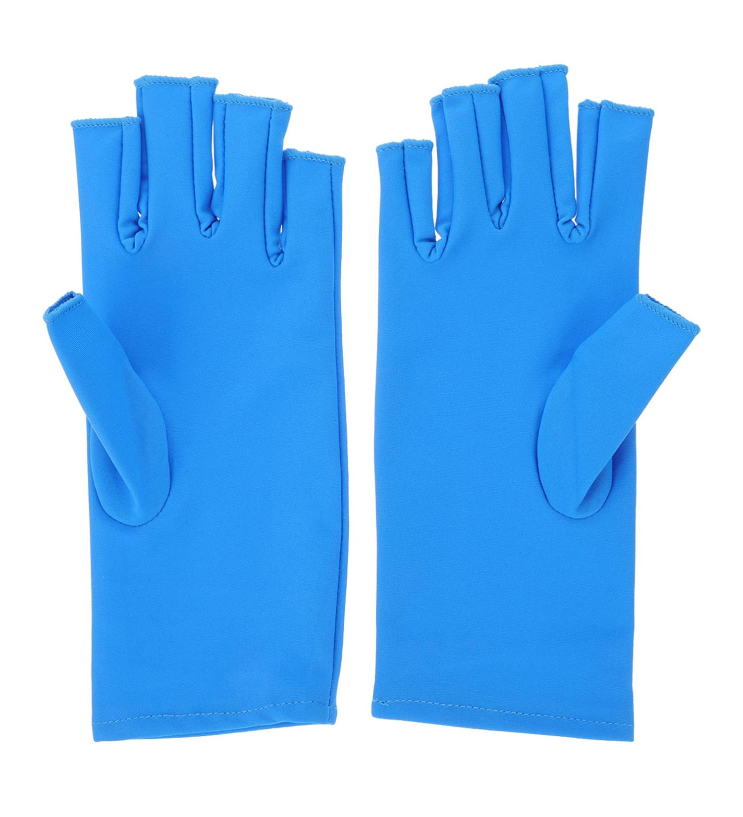 minkissy 1 Pair Nail Gloves Manicure Nail Art Mittens Uv Shield Gloves Hands Glove Down Mittens Gloves Skincare Gloves Nail Lamp Glove Dryer Elastic Hand Gloves Child Blue - Buy Online on GoSupps.com