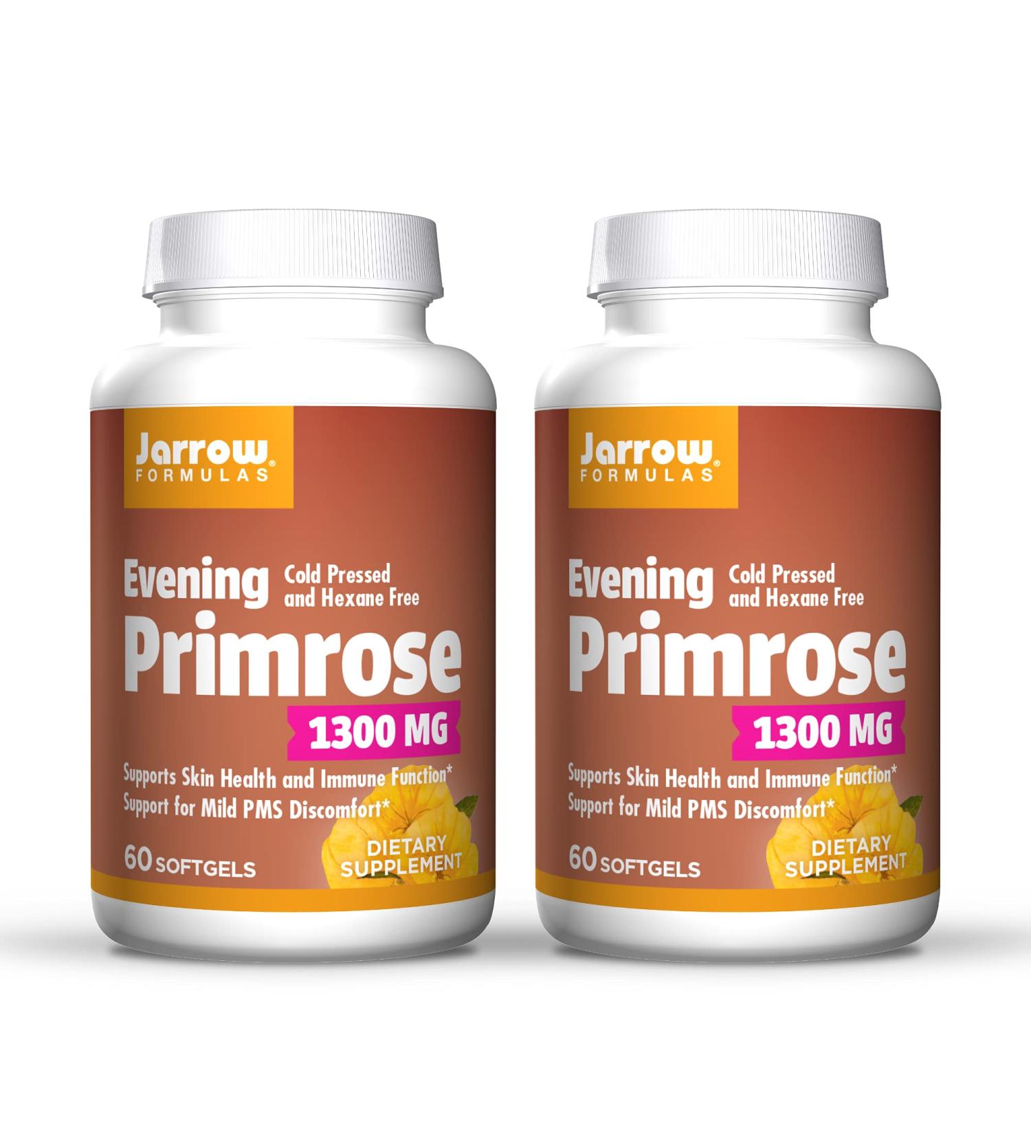 Jarrow Formulas Evening Primrose Oil 1300 mg - 60 Softgels | Support Skin & Hormonal Health - Buy Online on GoSupps.com