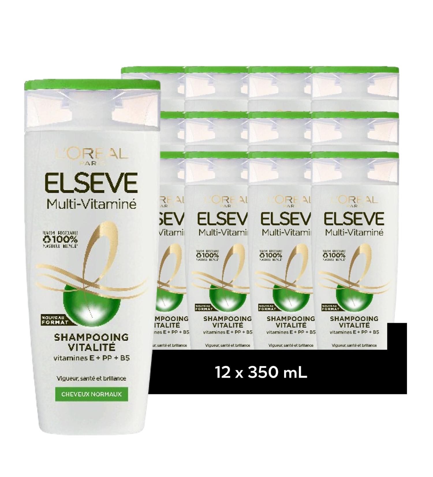 [PACK OF 12] L'Oréal Paris Elseve Multi-Vitamin Shampoo Normal Hair 350ml