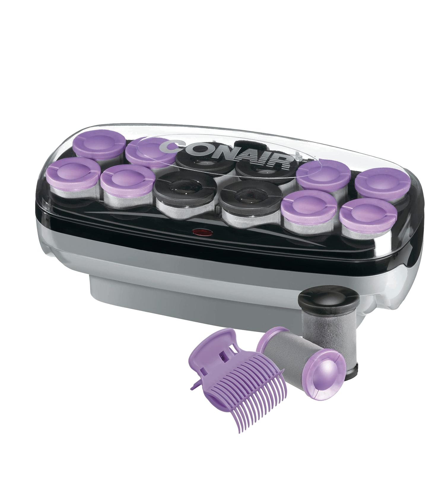 Conair Jumbo & Super Jumbo Ceramic Hot Rollers Set with Bonus Super Clips - 1.5 and 1.75 Rollers - Amazon Exclusive - Buy Online on GoSupps.com
