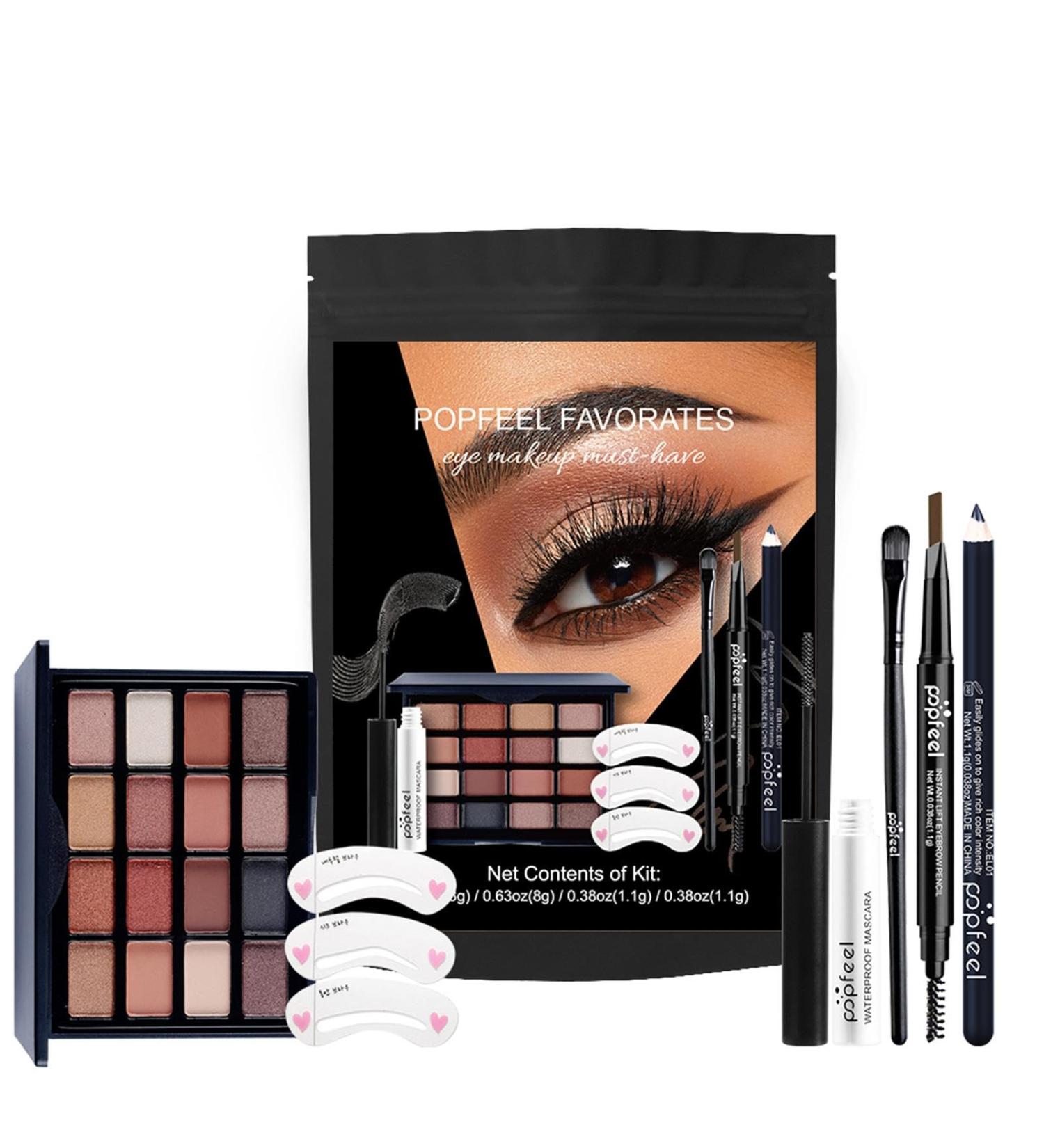 Generisch Eye Makeup Kit Eyeliner Eye Makeup Kit | Eye Makeup Kit | Eye Makeup Kit | Eyeliner and Mascara | Durable Waterproof Eyeshadow Palette for Women - Buy Online on GoSupps.com