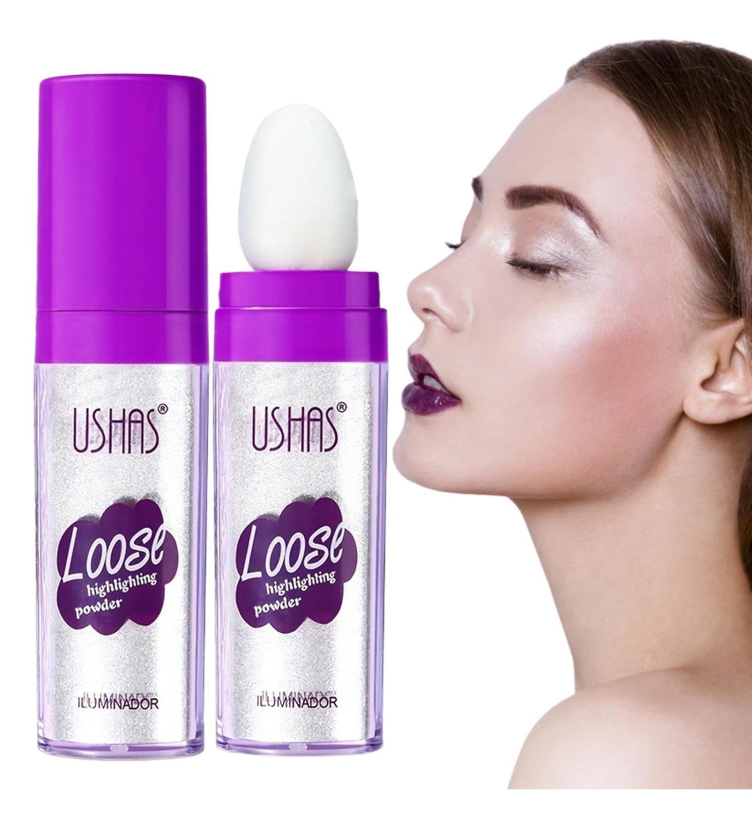 Powder Highlighter Fairy Highlight Patting Powder Body Glitter Highlighter Powder Fairy Stick Highlighter Powder Makeup Stick Smooth Patting Powder for Face Eyes Lips Hair Body Glow - Buy Online on GoSupps.com