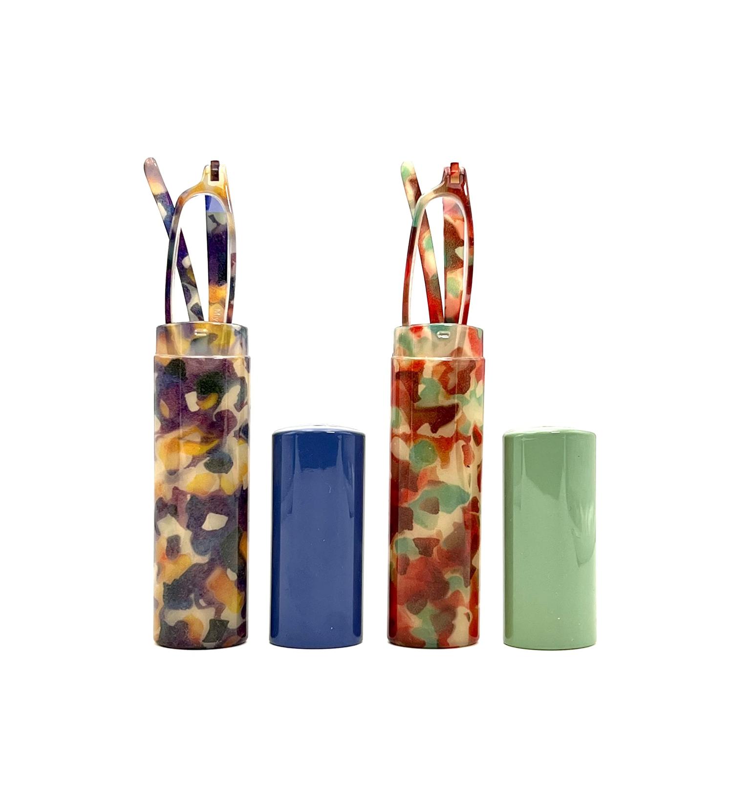 Buy Slim Blue Light Blocking Reading Glasses for Men & Women - Compact Hebe-Twins 2.5x Anti Eyestrain - Buy Online on GoSupps.com