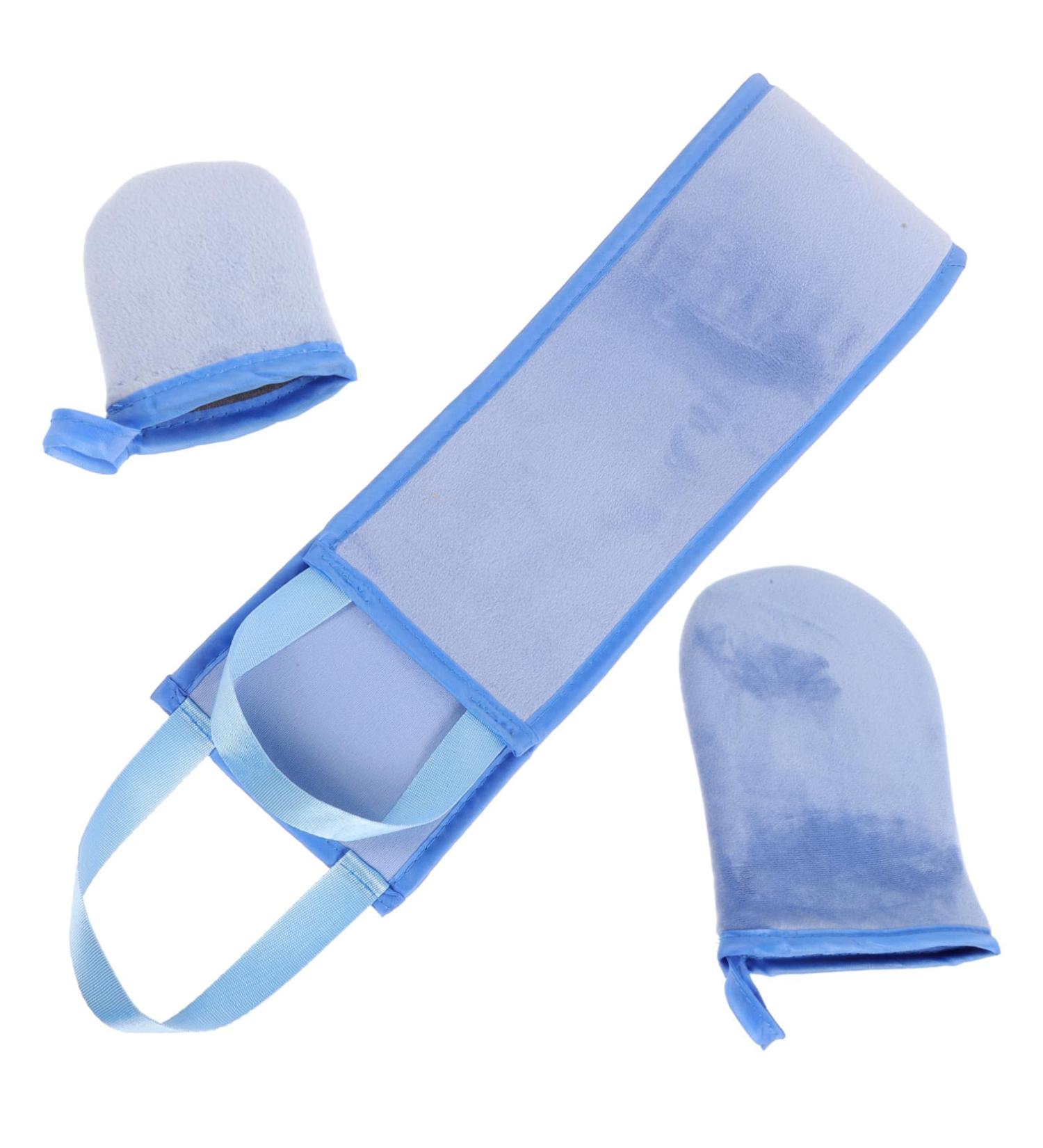 1 Set Gloves Sunscreen Lotion Back Tanning Applicator for Adult Self Tanning Back Applicator Tanning Finger Glove Applicator Pull Back Strip Finger Cot Suite Flocking Make up - Buy Online on GoSupps.com