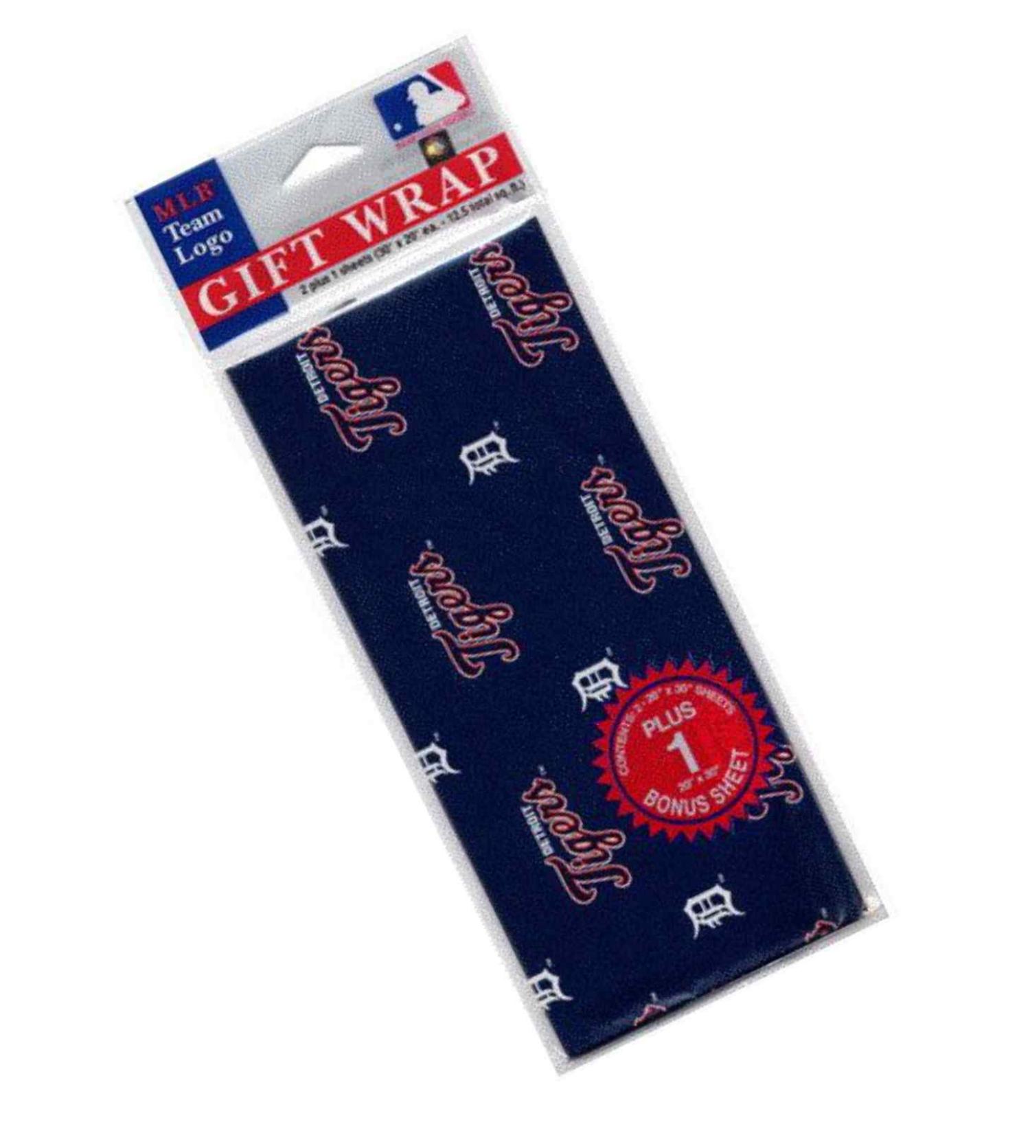 MLB Anaheim Angels Wrapping Paper Detroit Tigers