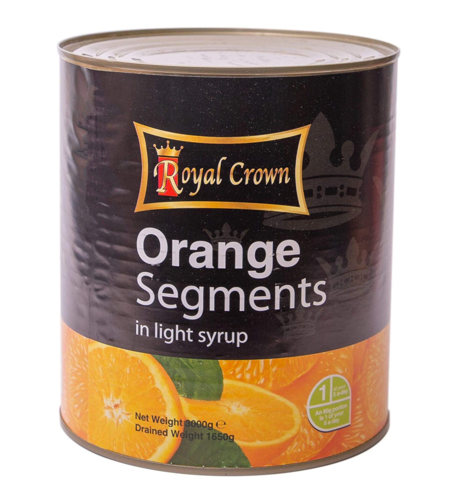 Royal Crown Orange Segments in Syrup - 1x3kg
