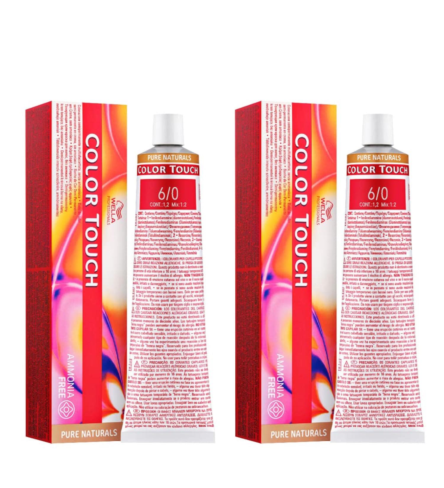 Wella Color Touch 6/ 0 dark blonde pack of 2 (2x 60 ml)