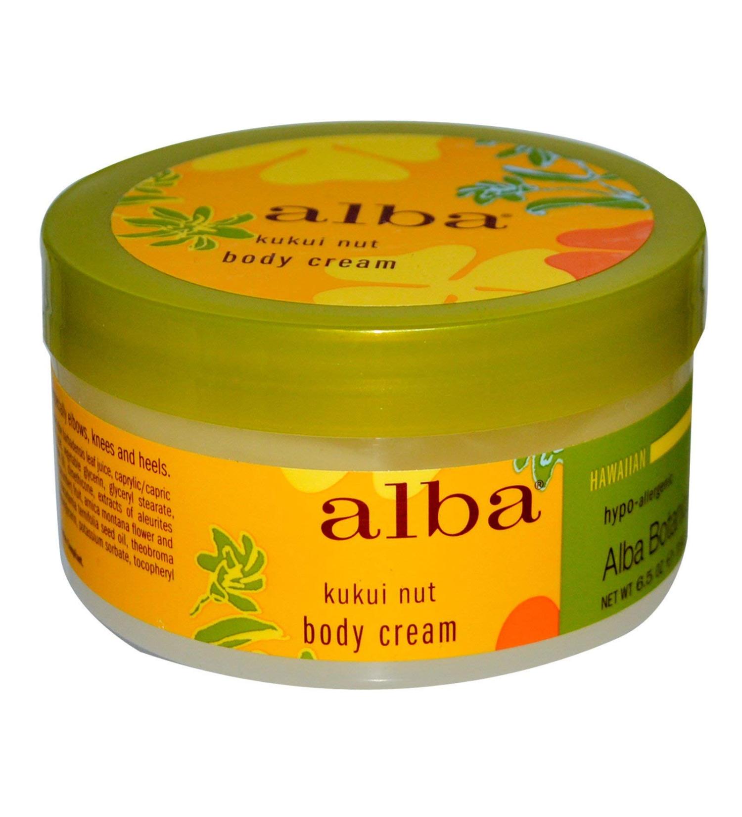 Alba Botanica Body Cream Kukui Nut 6.5 Oz