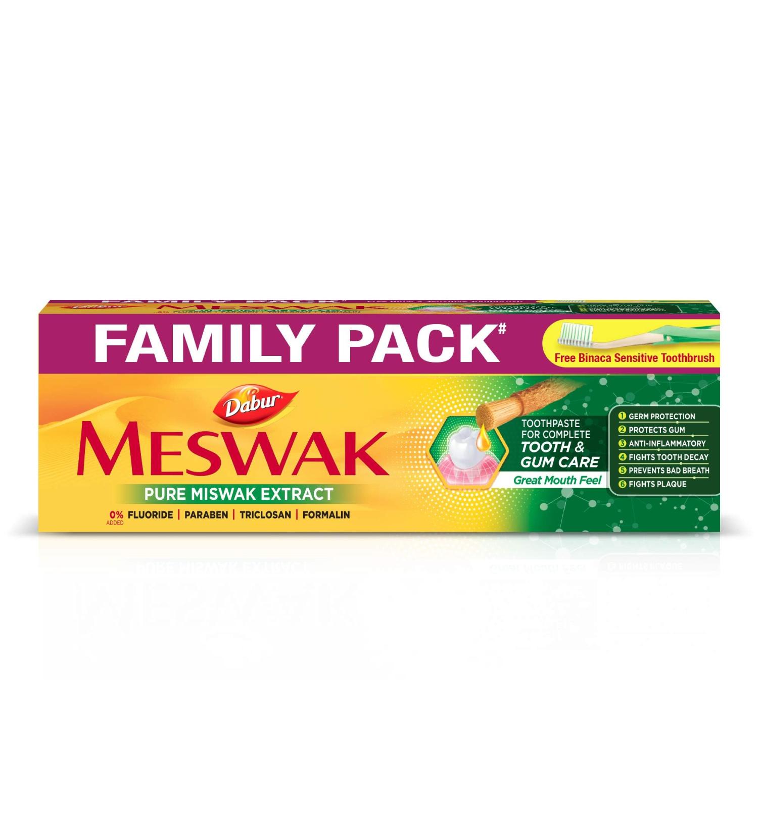 Dabur Meswak Toothpaste - 300 g (Family Pack) - Buy Online on GoSupps.com