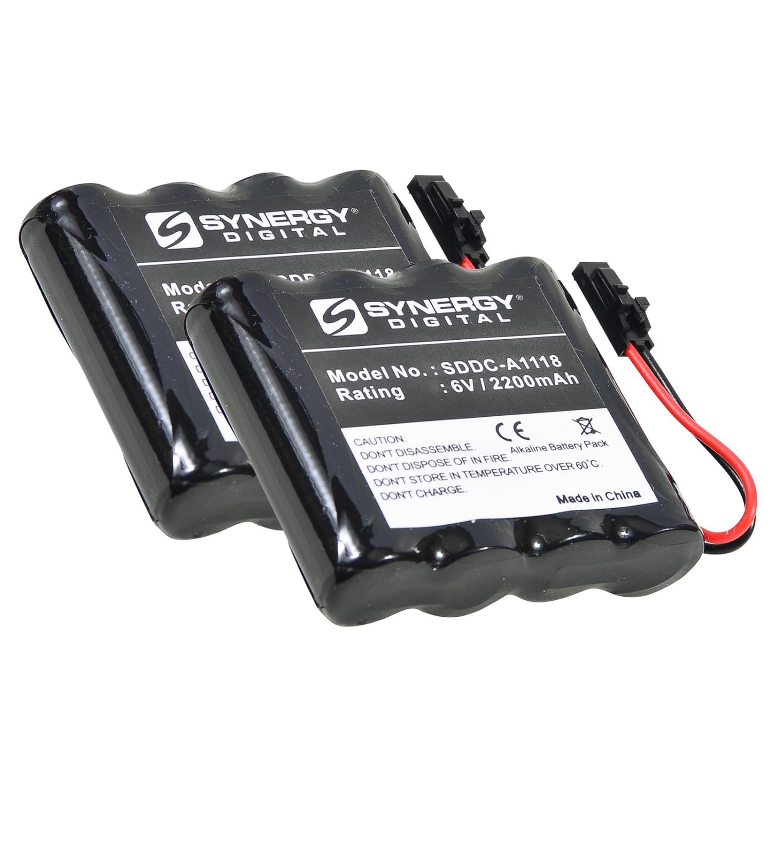 Synergy Digital Door Lock Batteries | Compatible with Best Access Systems VPD-BB | 6V Alkaline 2200 mAh - 2-Pack - Buy Online on GoSupps.com