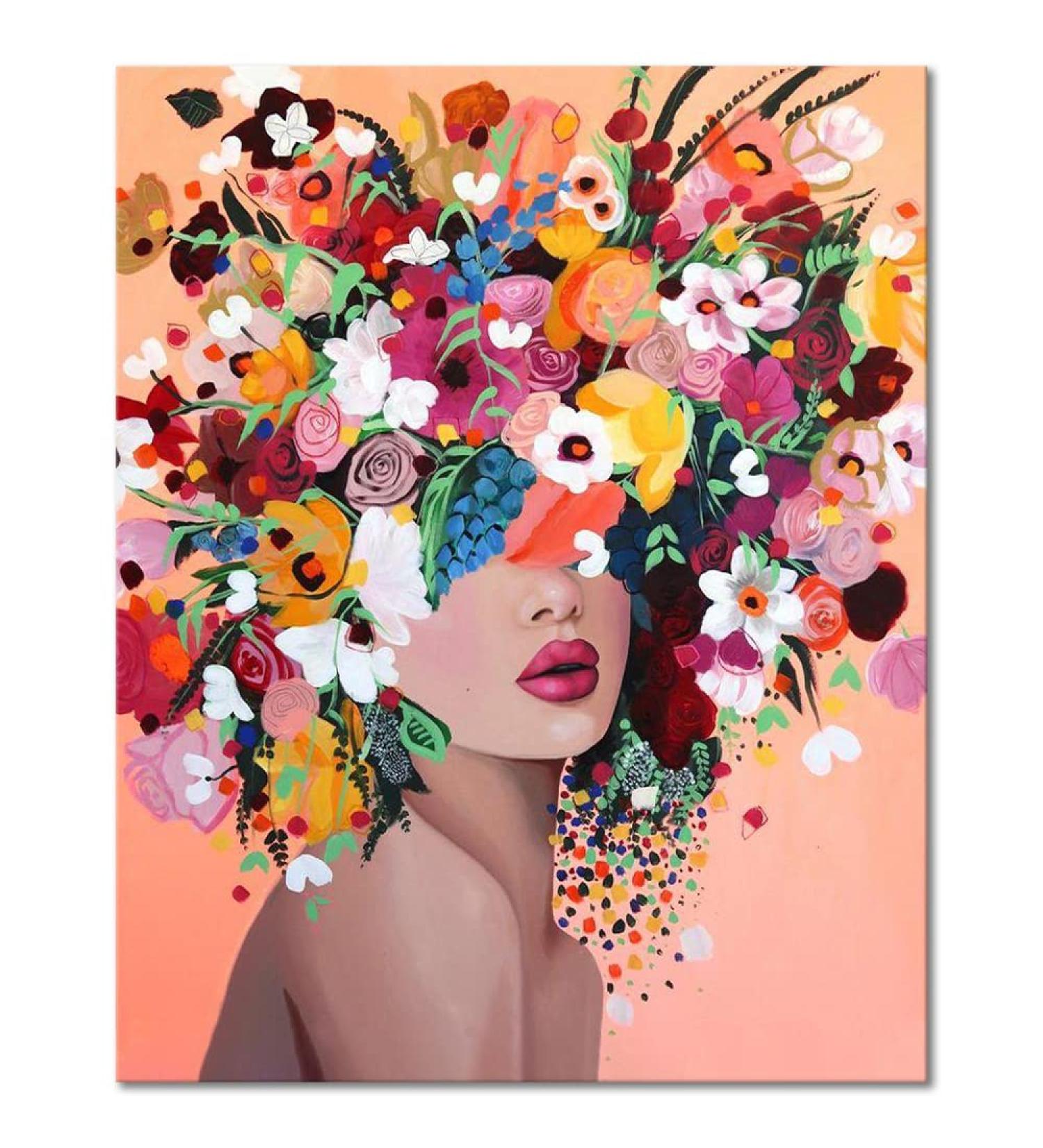 Flower Paint by Numbers Kit for Adults and Kids - DIY 16x20 inch Canvas Painting Set - Gift for Beginners - TUMOVO - Buy Online on GoSupps.com