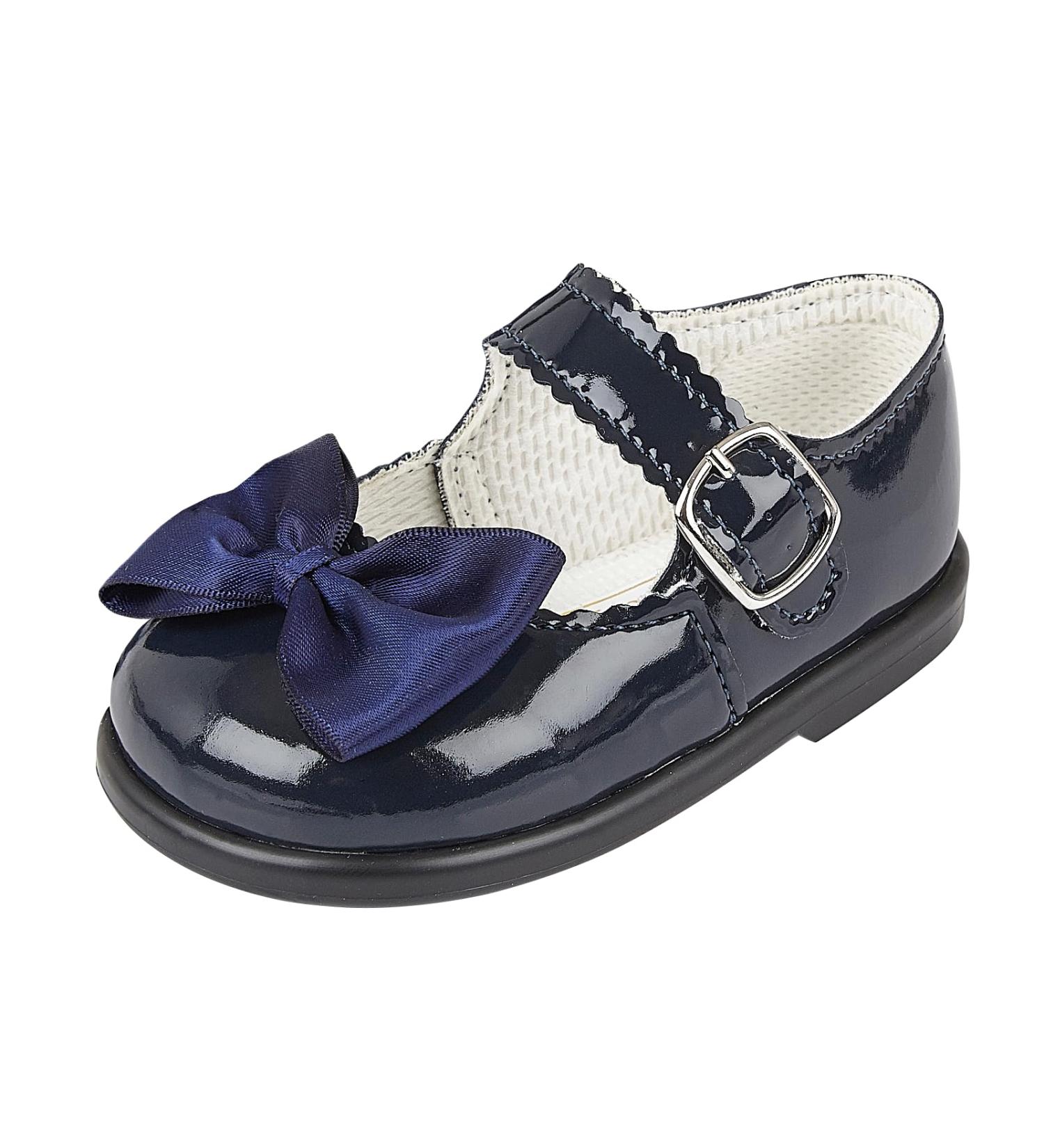 Baypods Toddler Shoes | Hard Sole Baby Girls First Walking Shoes | Anti-Slip Sole | Made in England | 5 UK Child | Navy Patent - Buy Online on GoSupps.com
