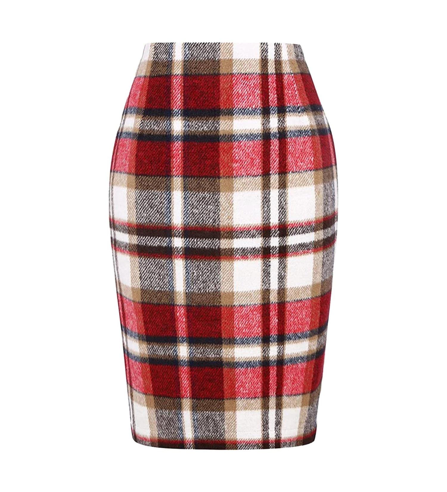 Shop Women's Boho Knee-Length Beach & Winter Skirts | Stylish Light Pants Mini Petticoat & Flowing Designs in Rock Red - Buy Online on GoSupps.com