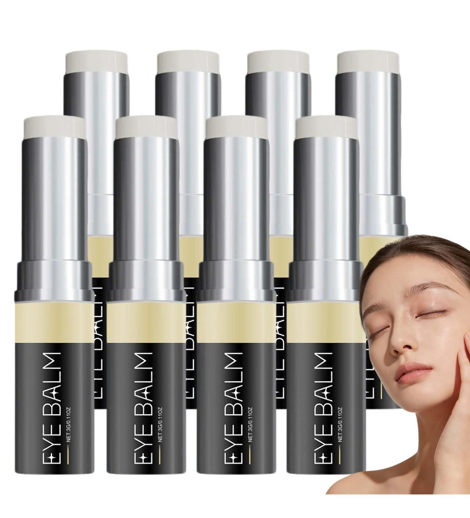 Baume contour des yeux en stick infus l'acide hyaluronique baume hydratant pour un contour des yeux plus lisse Cream nourrissant quotidien pour les ye/ux Cream hydratant doux les face (8PCS) - Buy Online on GoSupps.com