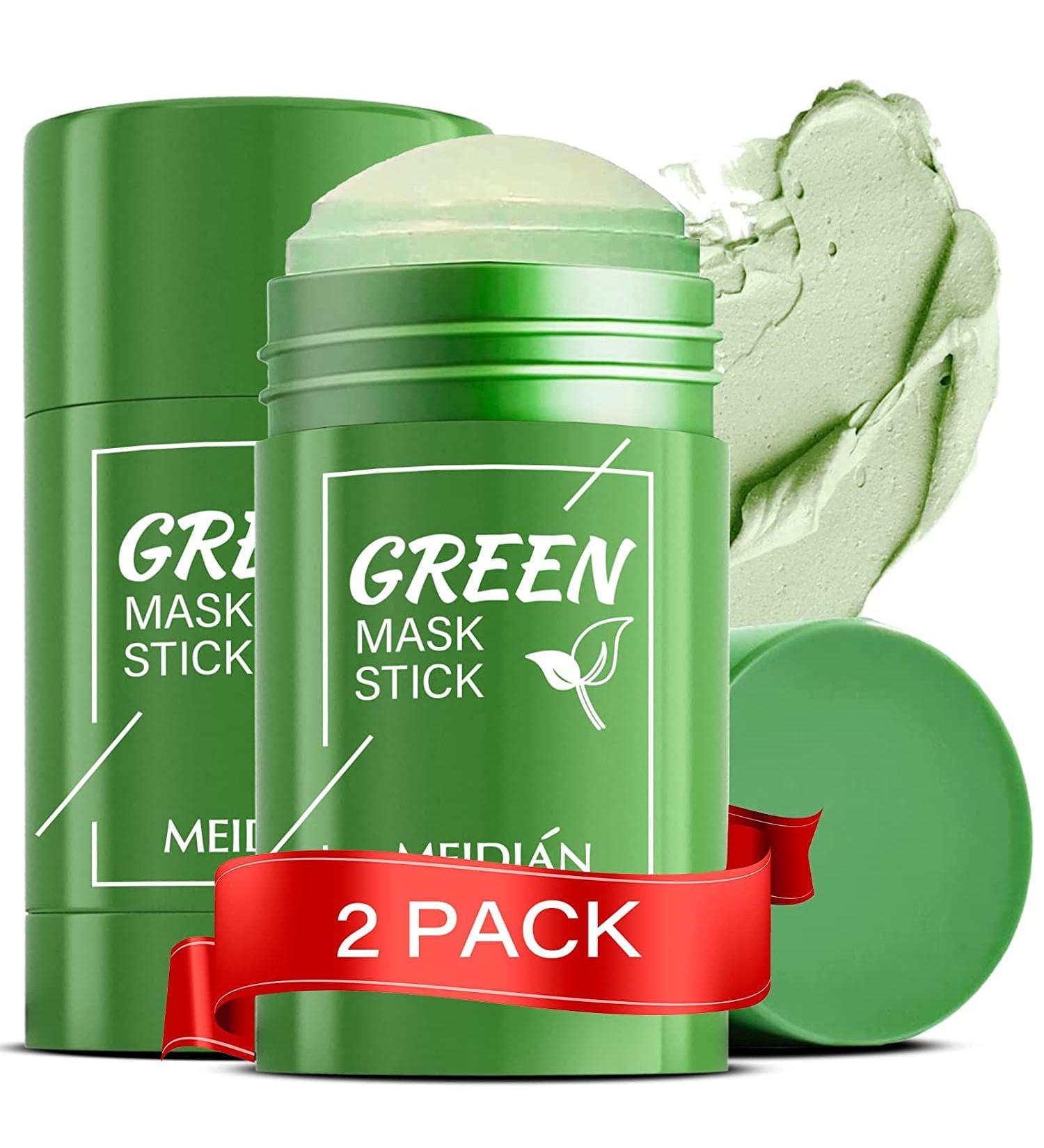 PECKIA Green Tea Mask Stick for Face (2PCS) | Blackhead Remover with Green Tea Extract | Purifying, Deep Pore Cleansing, Moisturizing & Brightening | For All Skin Types - Buy Online on GoSupps.com