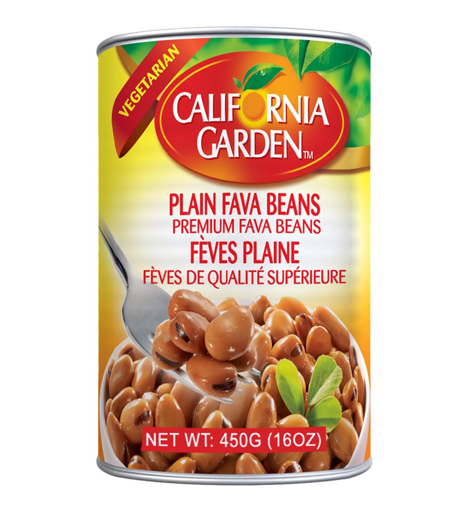 California Garden Premium Fava Beans Plain - 16oz x 6 (6 Pack) - Buy Online on GoSupps.com