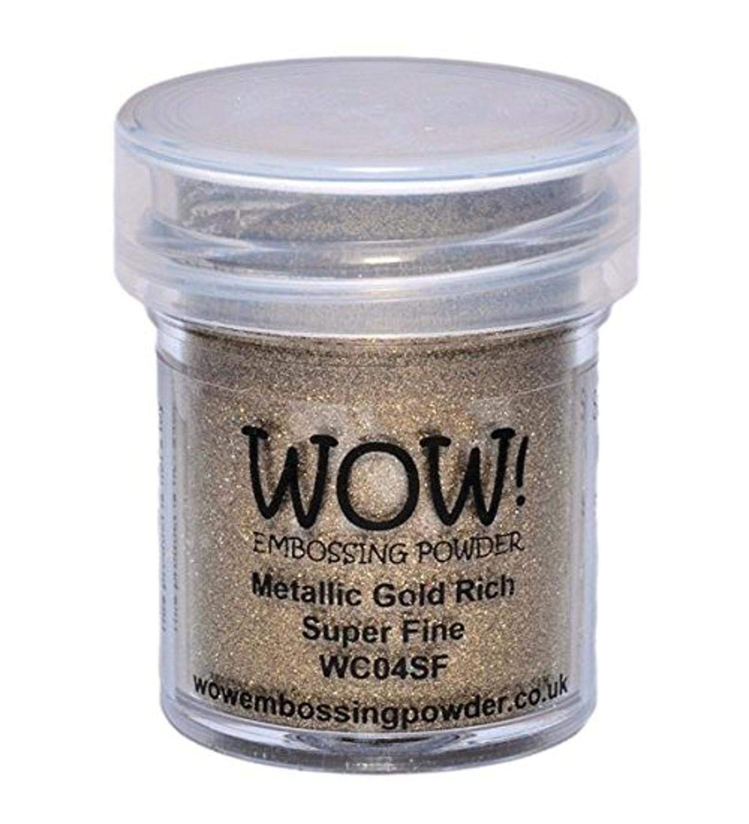 Wow Embossing Powder WOW Embossing Powder  15ml  Gold Rich 0.5 Fl Oz (Pack of 1)