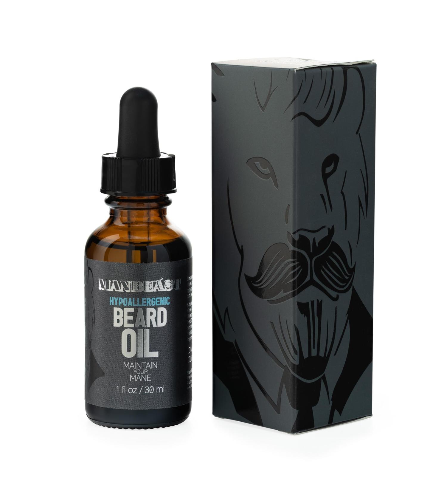 Hypoallergenic Nut-Free Beard Oil | 100% Natural & Synthetic-Free | Promotes Growth Softens Beard Eliminates Itch | Seed-Based Oils by Lion's Den - Buy Online on GoSupps.com