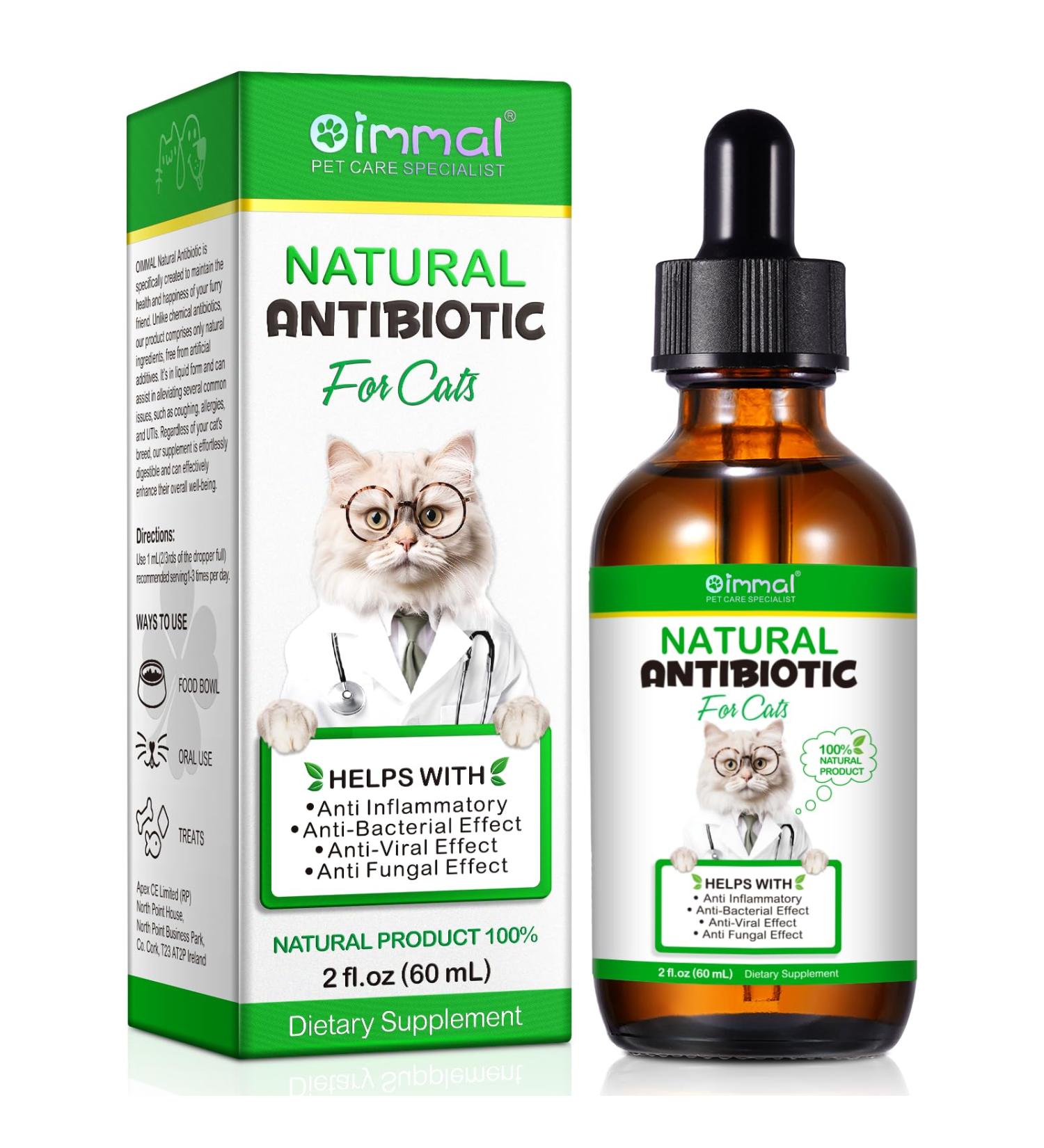 Natural Antibiotics for Cats Cat Antibiotics Pet Antibiotics Supports Cat Allergy Relief Cat Itch Relief Cat Allergy Support Kennel Cough Cat UTI Cat Multivitamin - Buy Online on GoSupps.com