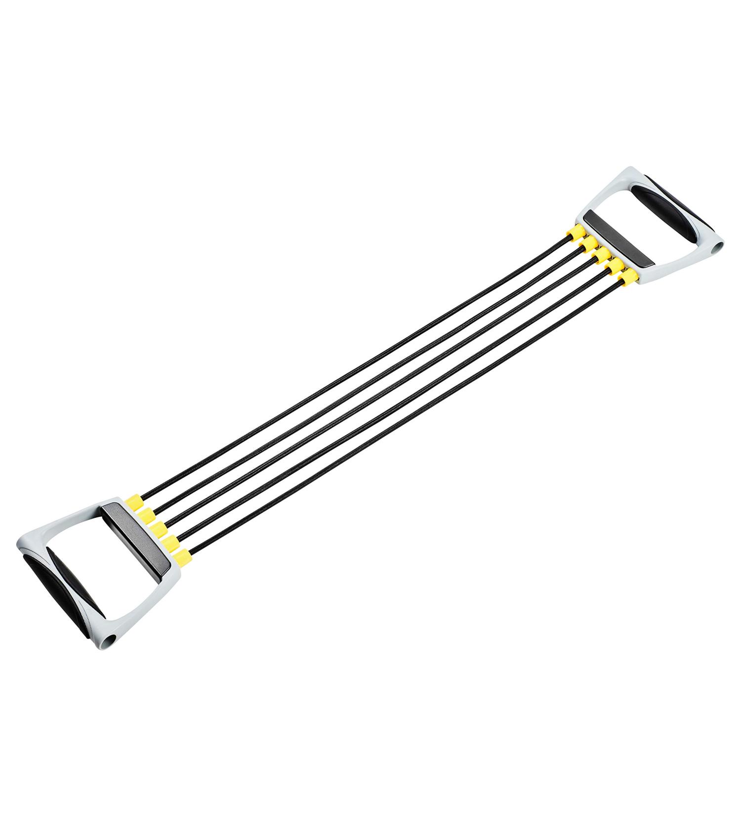 Bad Company Chest Expander | 5-Way Adjustable Resistance Bands with Handles | Home Fitness Training Equipment - Buy Online on GoSupps.com