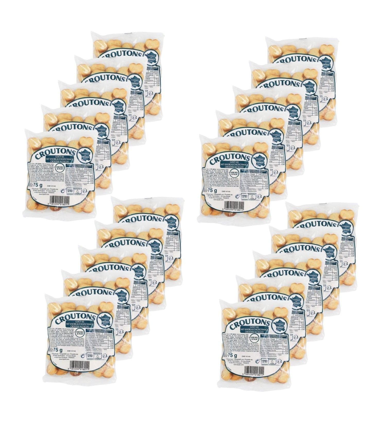  SpiceMasters.co.uk Pack of 20 Garlic Flavoured Croutons 75 g - Buy Online on GoSupps.com