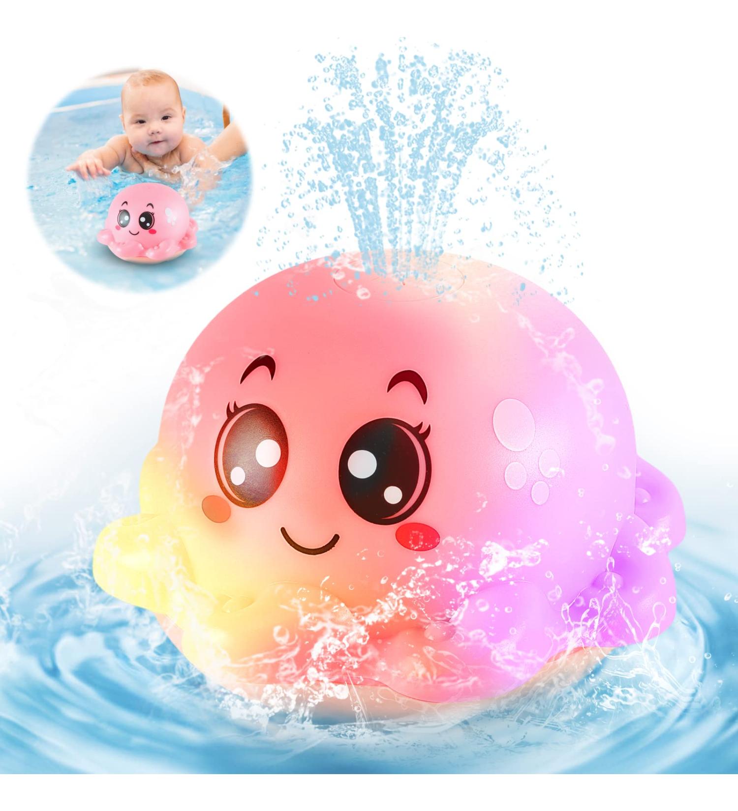 Octopus Bathly Toy: Automatic Induction Spray Water Toy for Kids - Pink - Buy Online on GoSupps.com