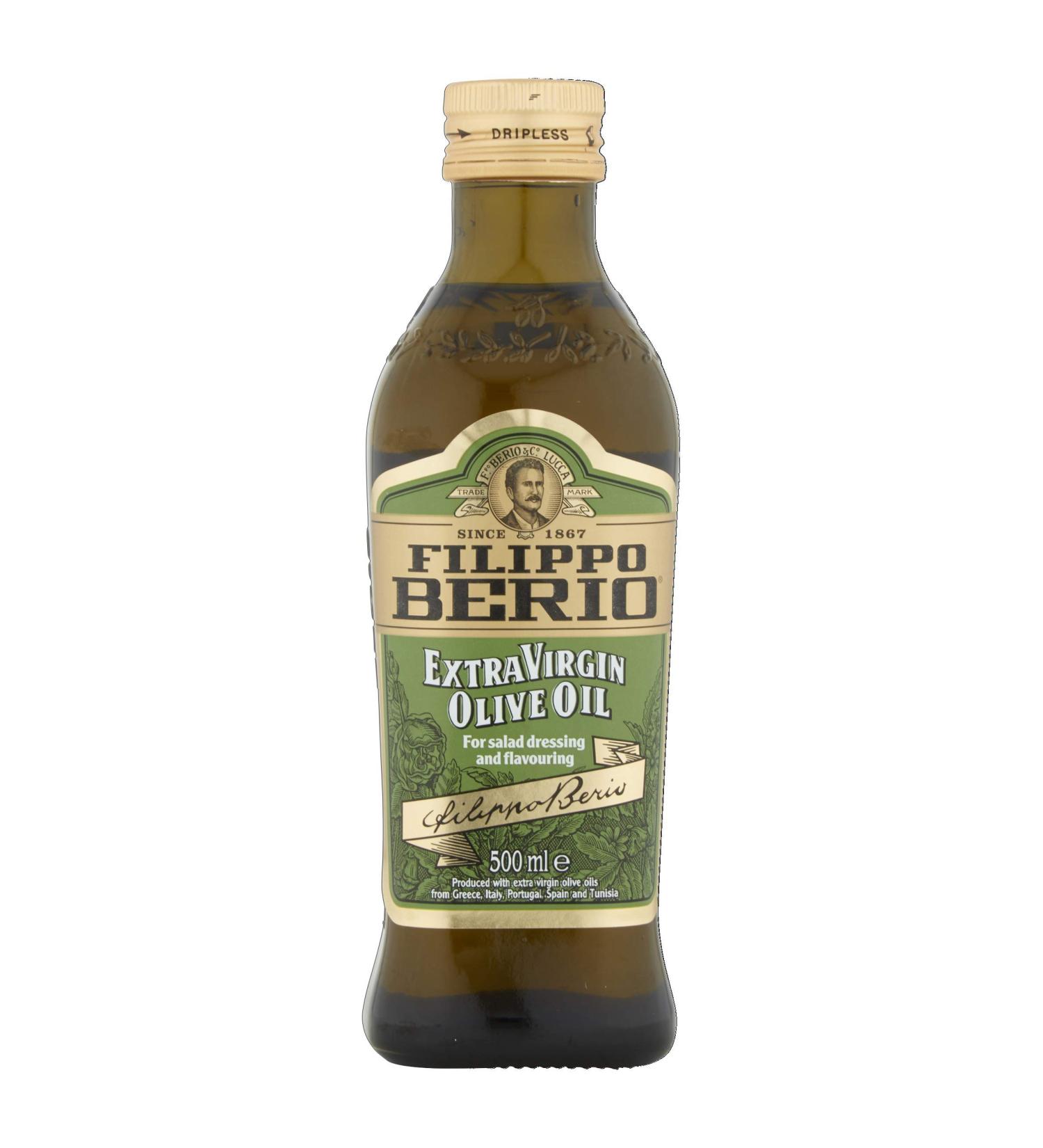 Filippo Berio Classic Olive Oil 500ml - 1 Pack - Buy Online on GoSupps.com