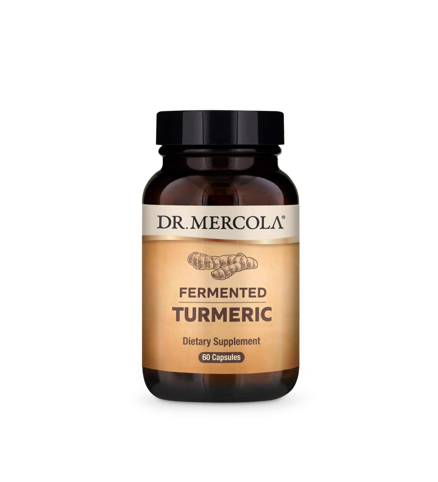 Buy Dr. Mercola Fermented Turmeric Capsules - 60 Count for Enhanced Wellness - Buy Online on GoSupps.com
