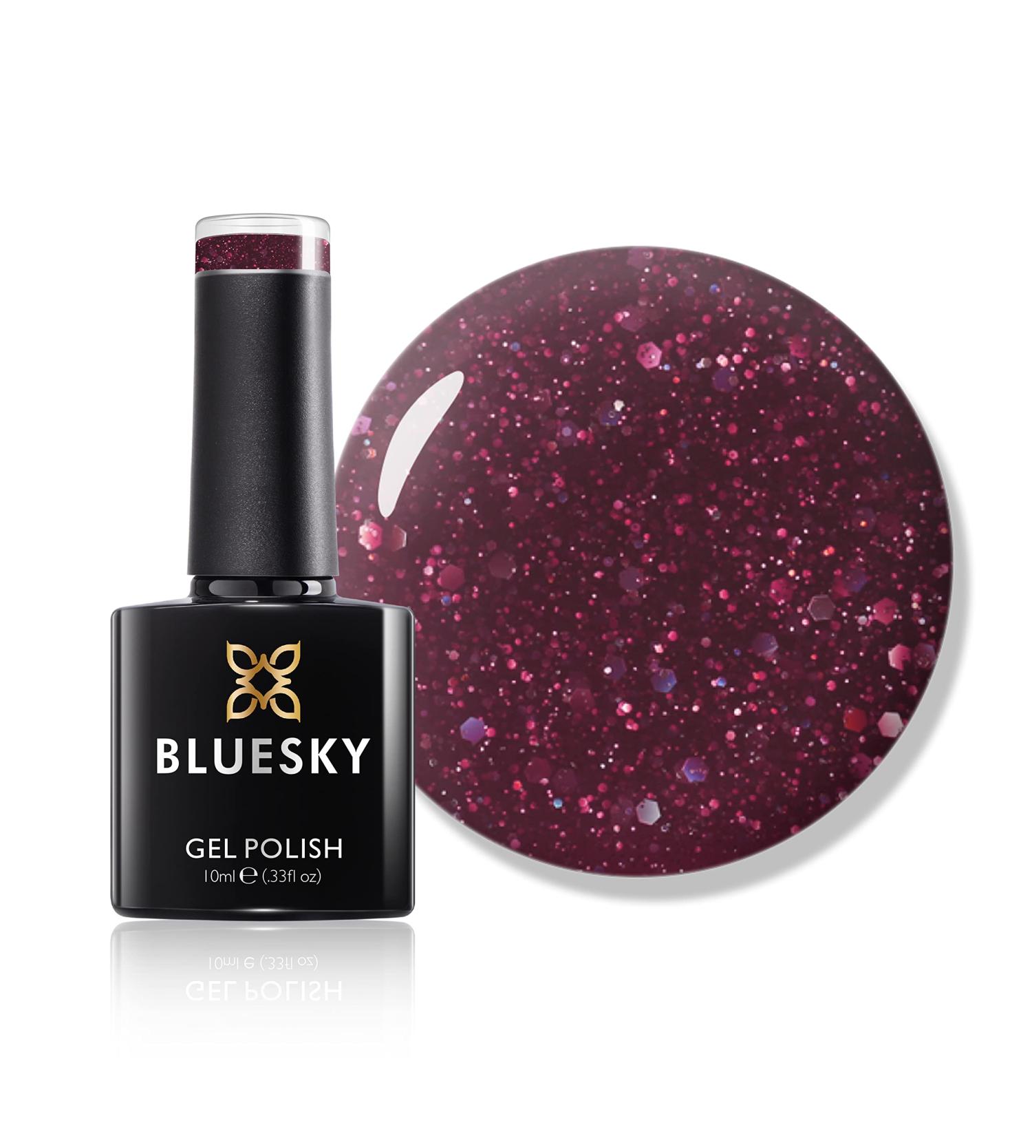 Bluesky Gel Nail Polish Amusing AW19 Glitter Gel Polish 10 ml Long Lasting Chip Resistant 10 ml (Requires Drying Under UV LED Lamp) - Buy Online on GoSupps.com