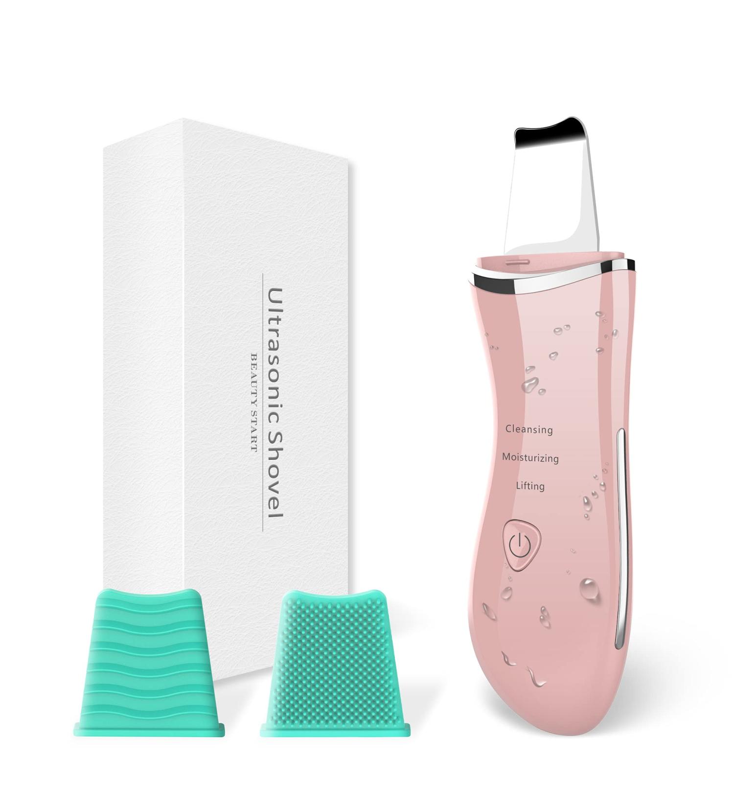 Skin Scrubber Blackhead Remover & Pore Cleaner | 3 Modes | USB Rechargeable - Pink - Buy Online on GoSupps.com