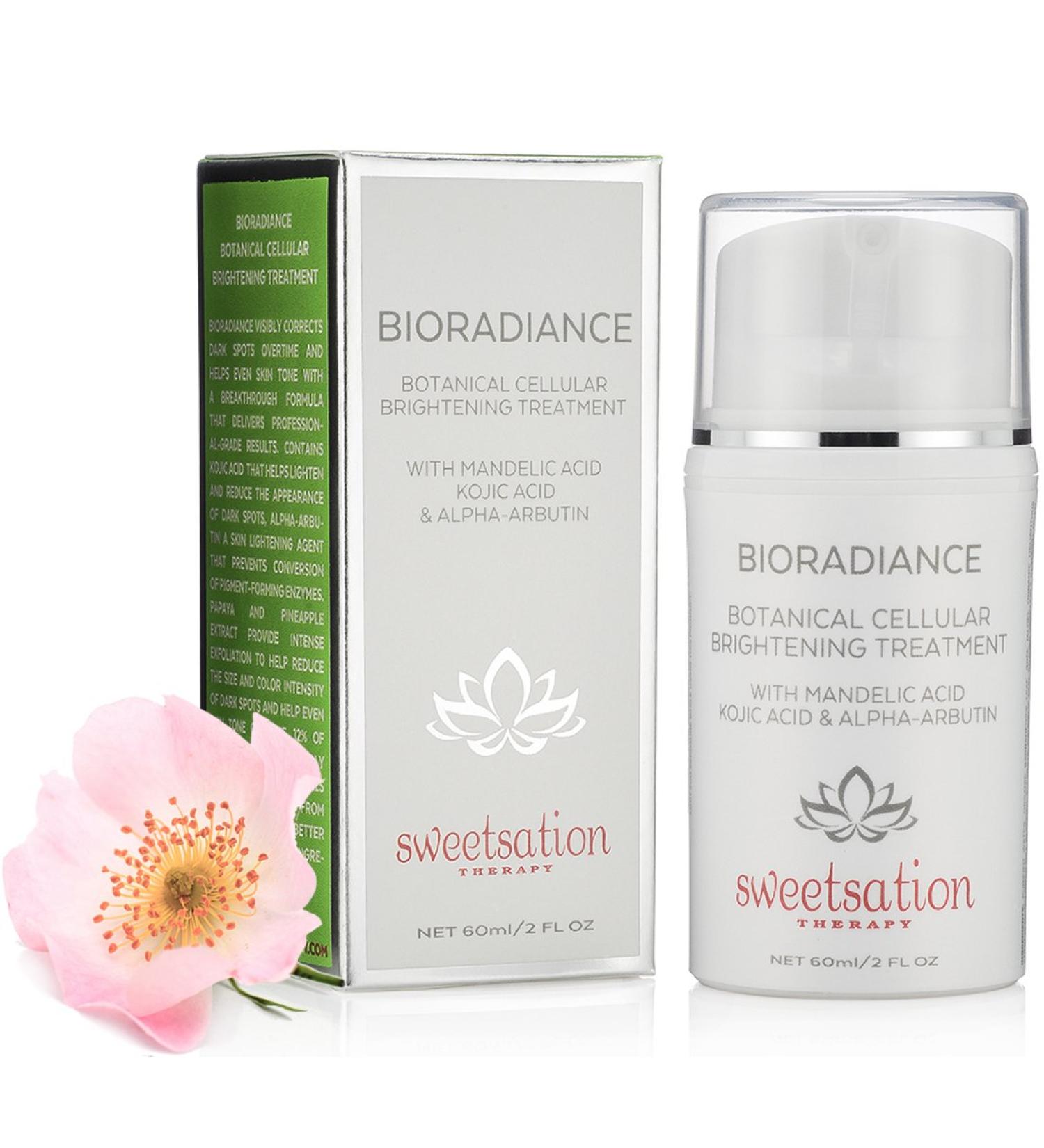 BioRadiance Botanical Cellular Brightening Treatment | Mandelic Acid Kojic Acid & Alpha-Arbutin - 60ml | Shop Internationally - Buy Online on GoSupps.com